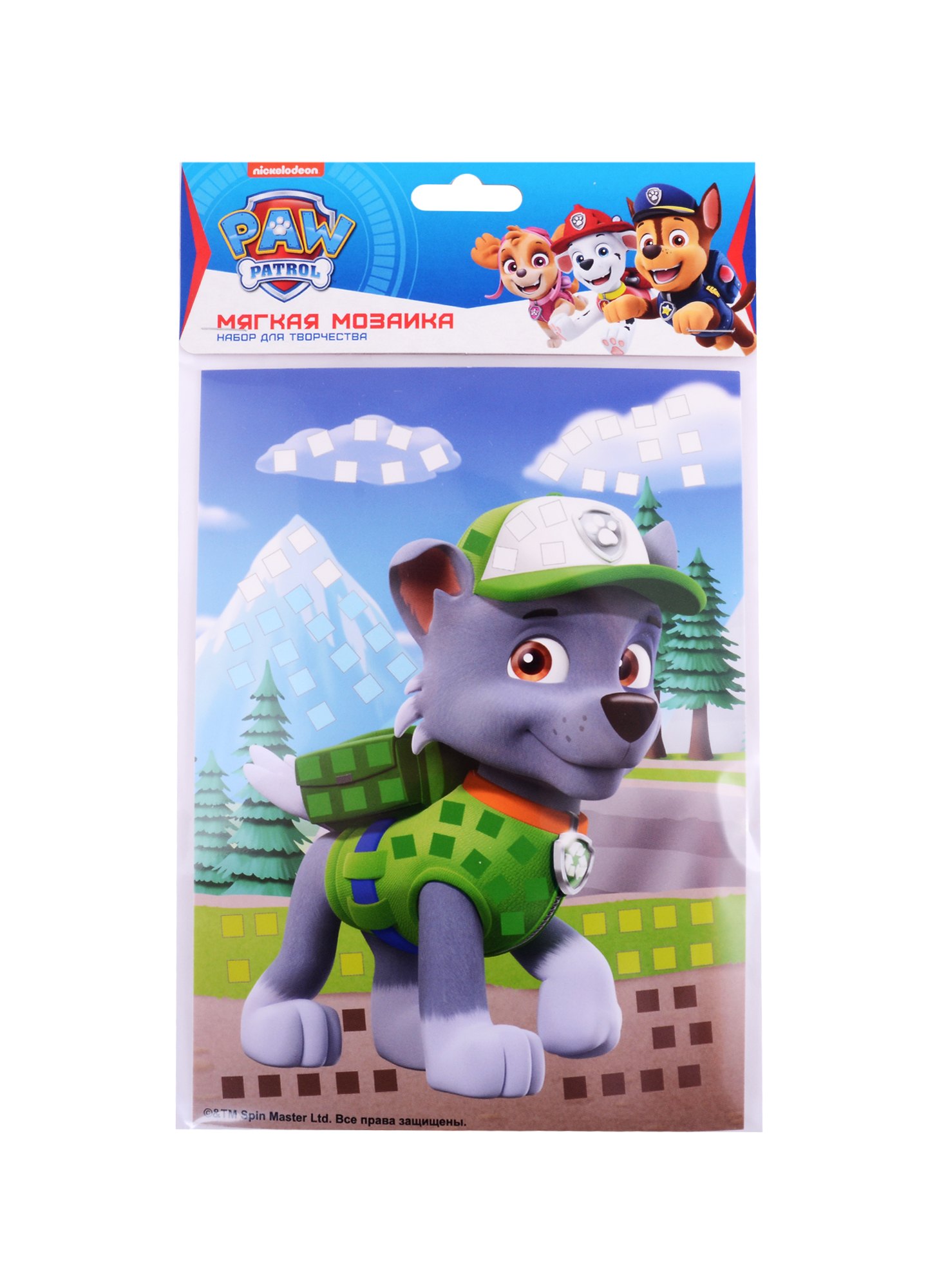 

Набор для творчества LORI. Мягкая мозаика Щенячий патруль "Рокки"