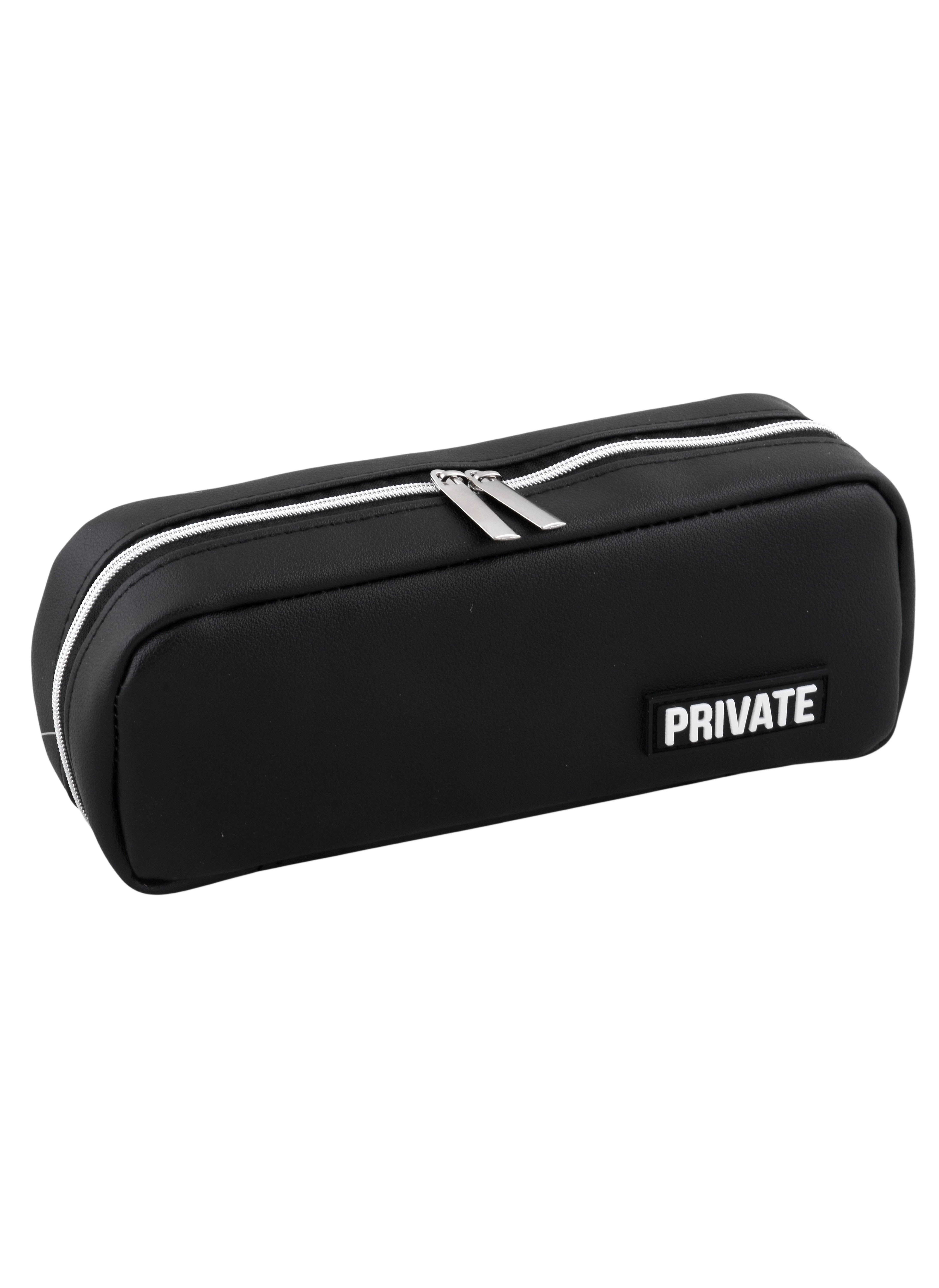 

Пенал-косметичка "Private" черный, 21х9х5 см