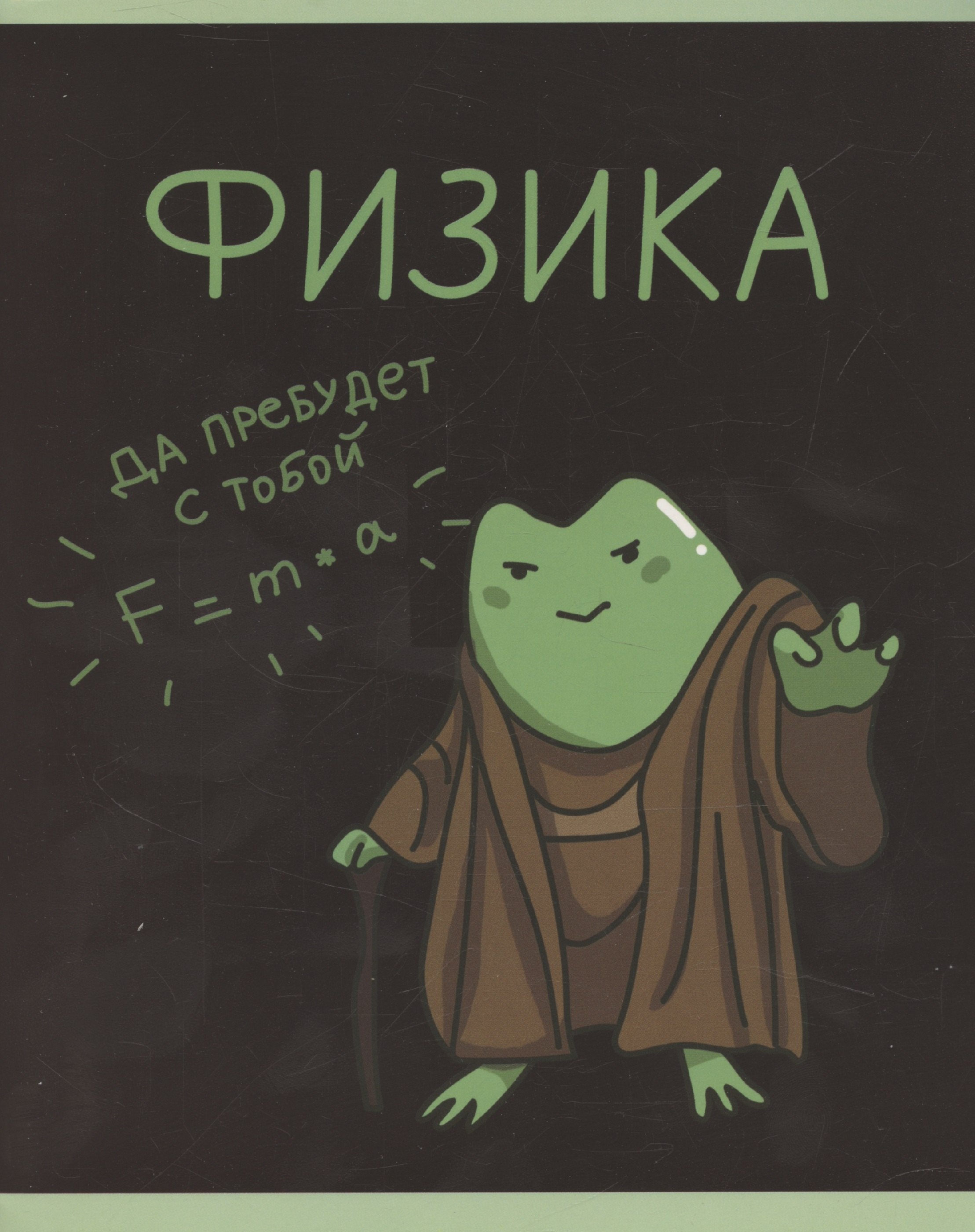

Тетрадь 48л кл. ТЕМА "Жабка. Физика" мел.картон, твин-лак