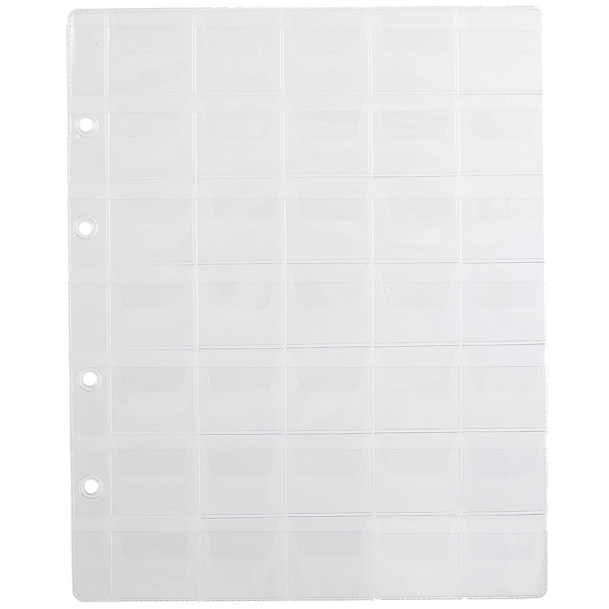 Лист для монет 35 ячеек 3 х 25 см А4 73₽
