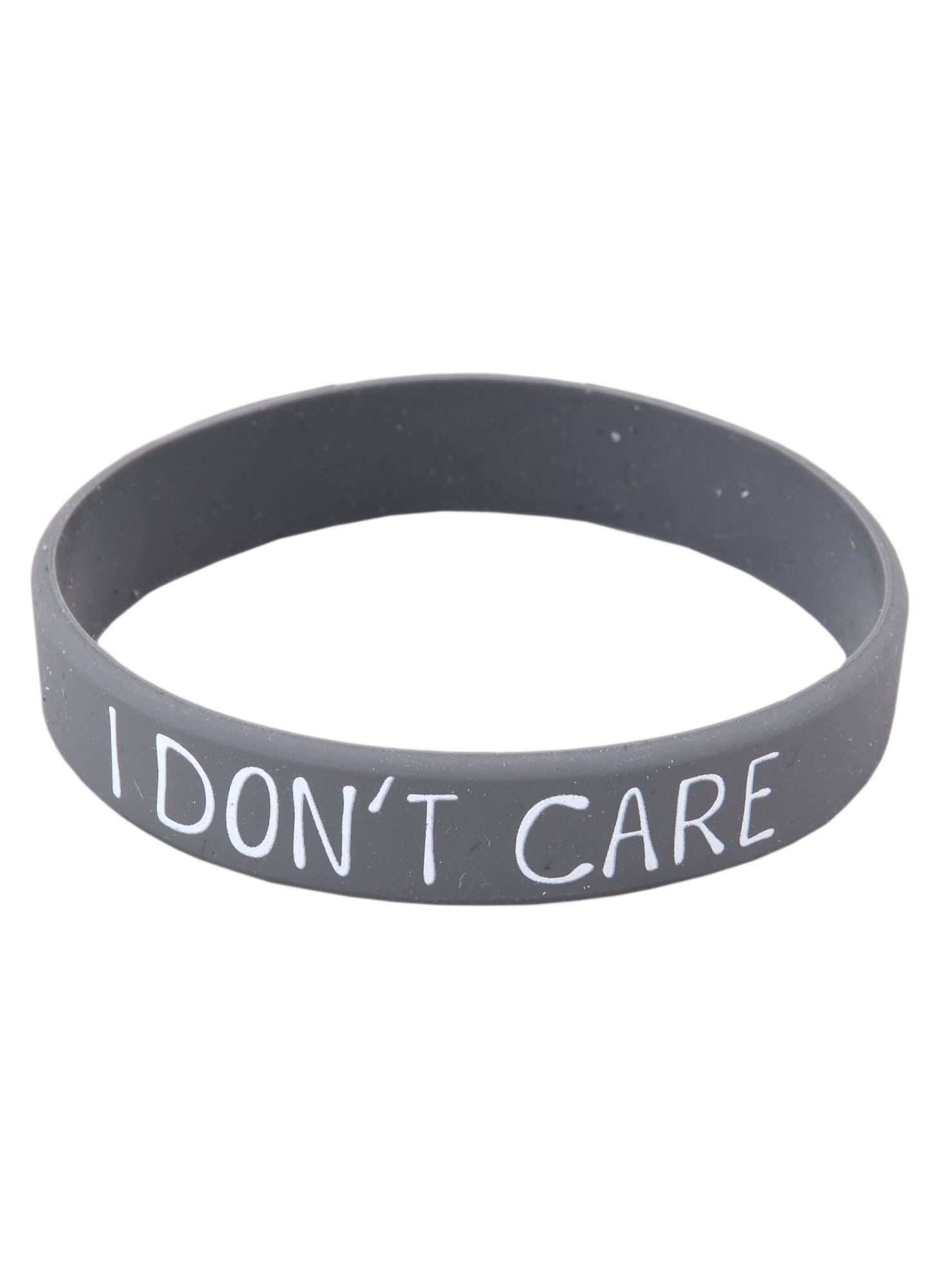 

Браслет силиконовый "I dont care"