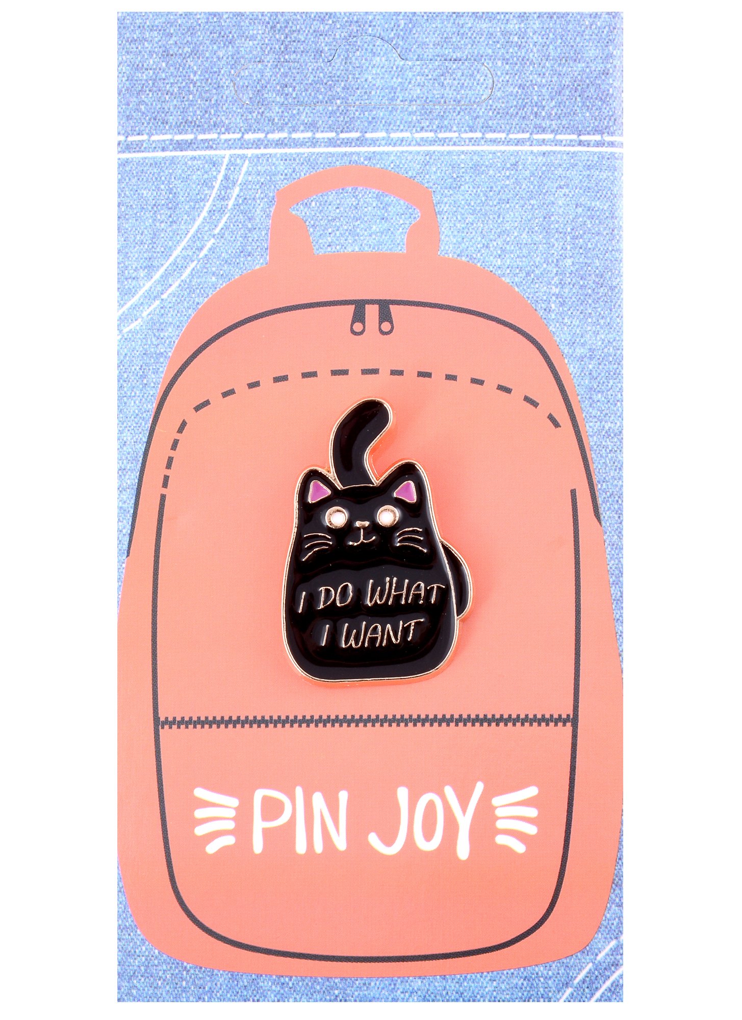 

Значок Pin Joy Котик I do what I want (металл) (12-08599-936)