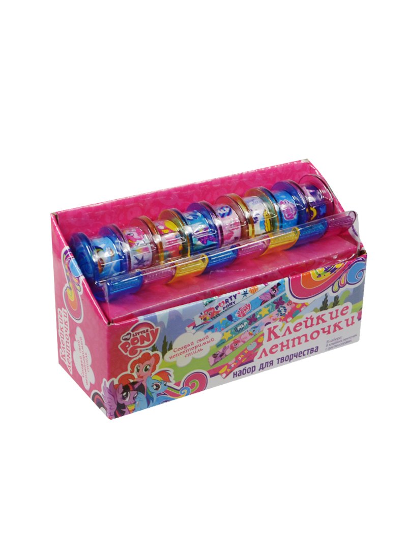 

Набор для творчества Оригами My little pony Клейкие ленточки: 8 лент (1.2см*2.8 м) с диспенсером 01