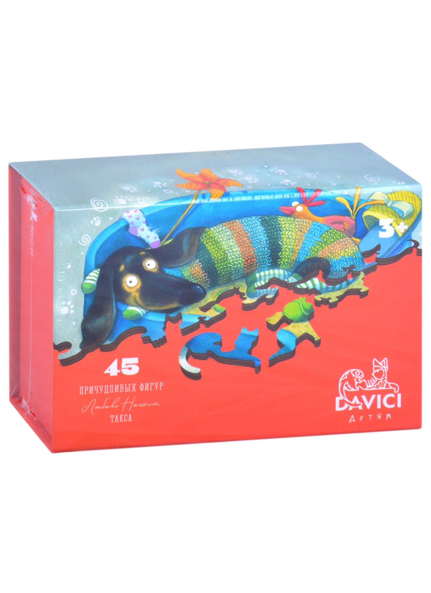 

Пазл 45 деревянный Такса, DAVICI
