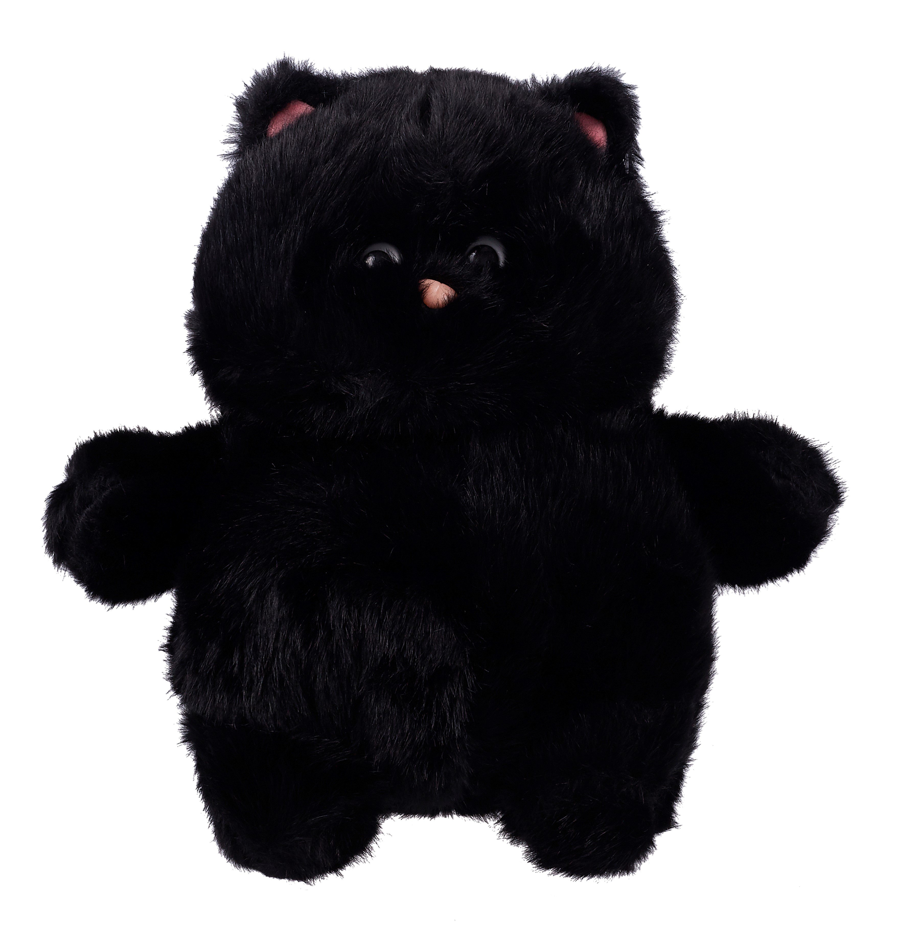 

Мягкая игрушка Котик с щечками (черный) (35см) (12-0960-202411-T15)