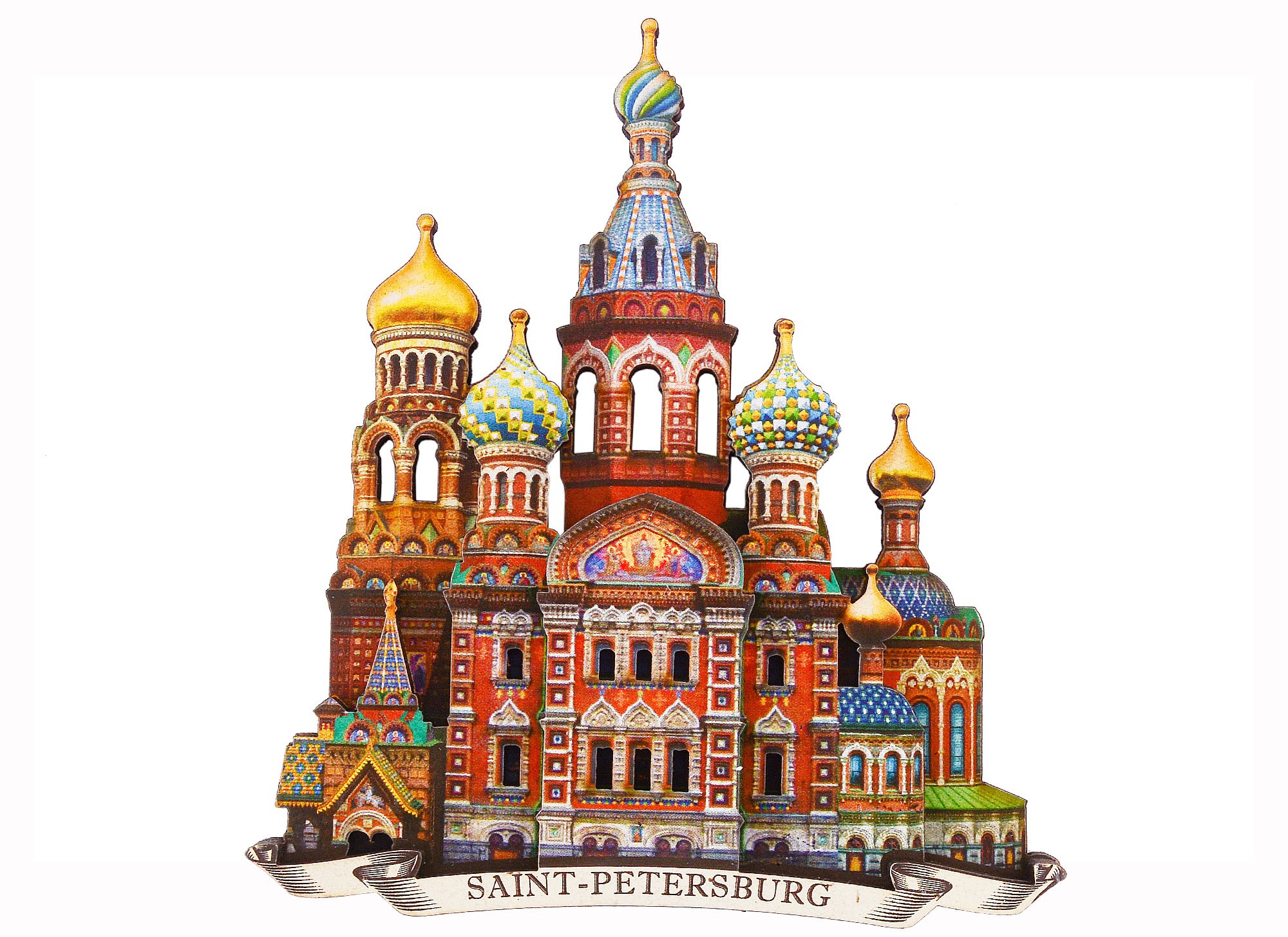 

Сувенир ФМФ Магнит "Спас-на-Крови 3D" M3D01