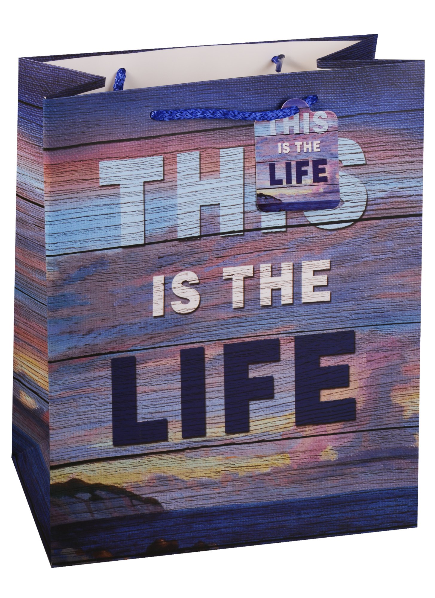

Пакет подарочный бумажный А4 "This is the life", нейтральный
