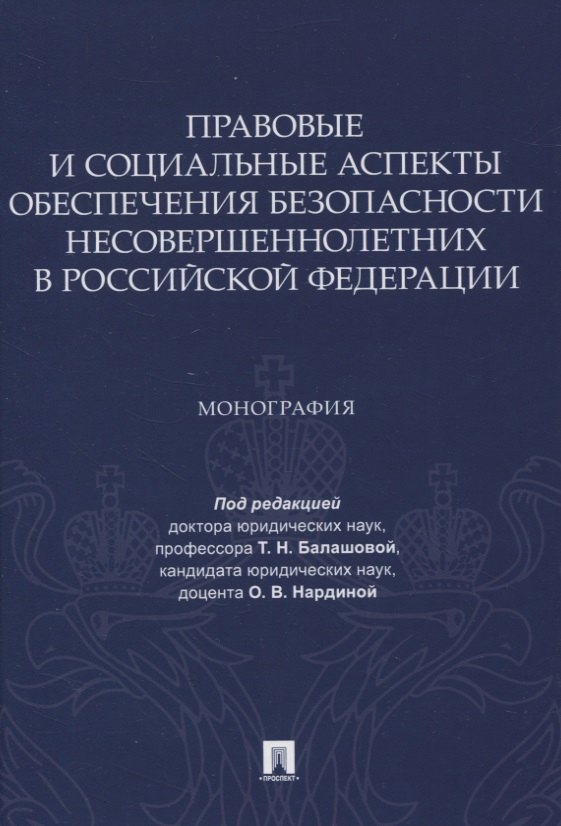 

Правовые и социальные аспекты обеспечения безопасности несовершеннолетних в Российской Федерации. Монография