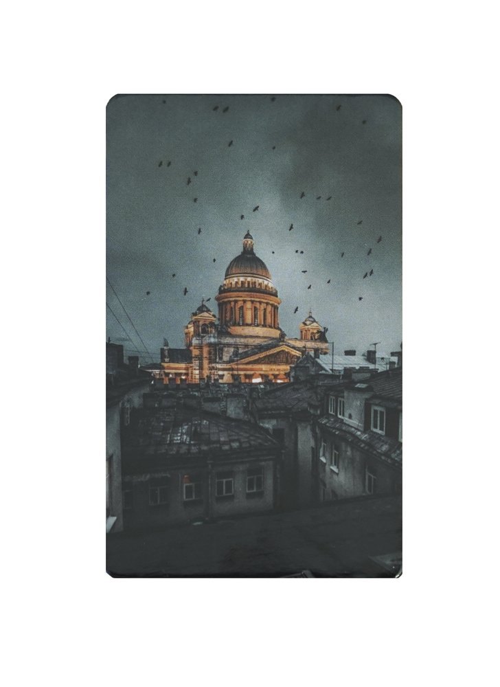 

Магнит СПб Исаакиевский собор и вороны (9х5,5) (винил)
