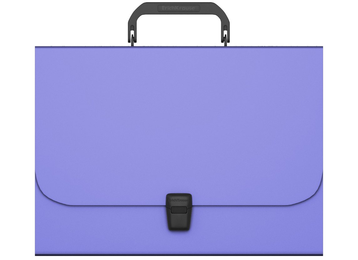 

Портфель пластиковый "Matt Pastel" 372*252*42, фиолетовый, ErichKrause