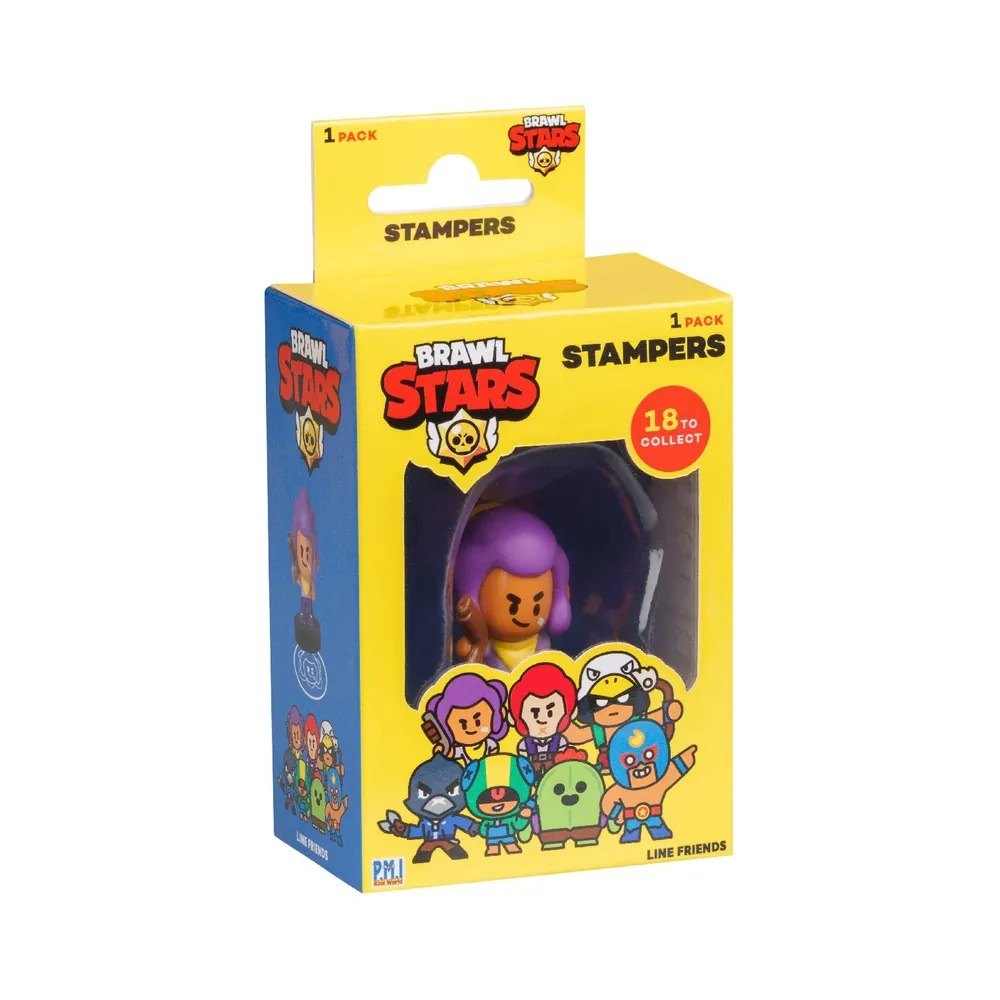 

Штампики Brawl Stars, 1 шт.в коробке с окном, (5см), (BRW5010)