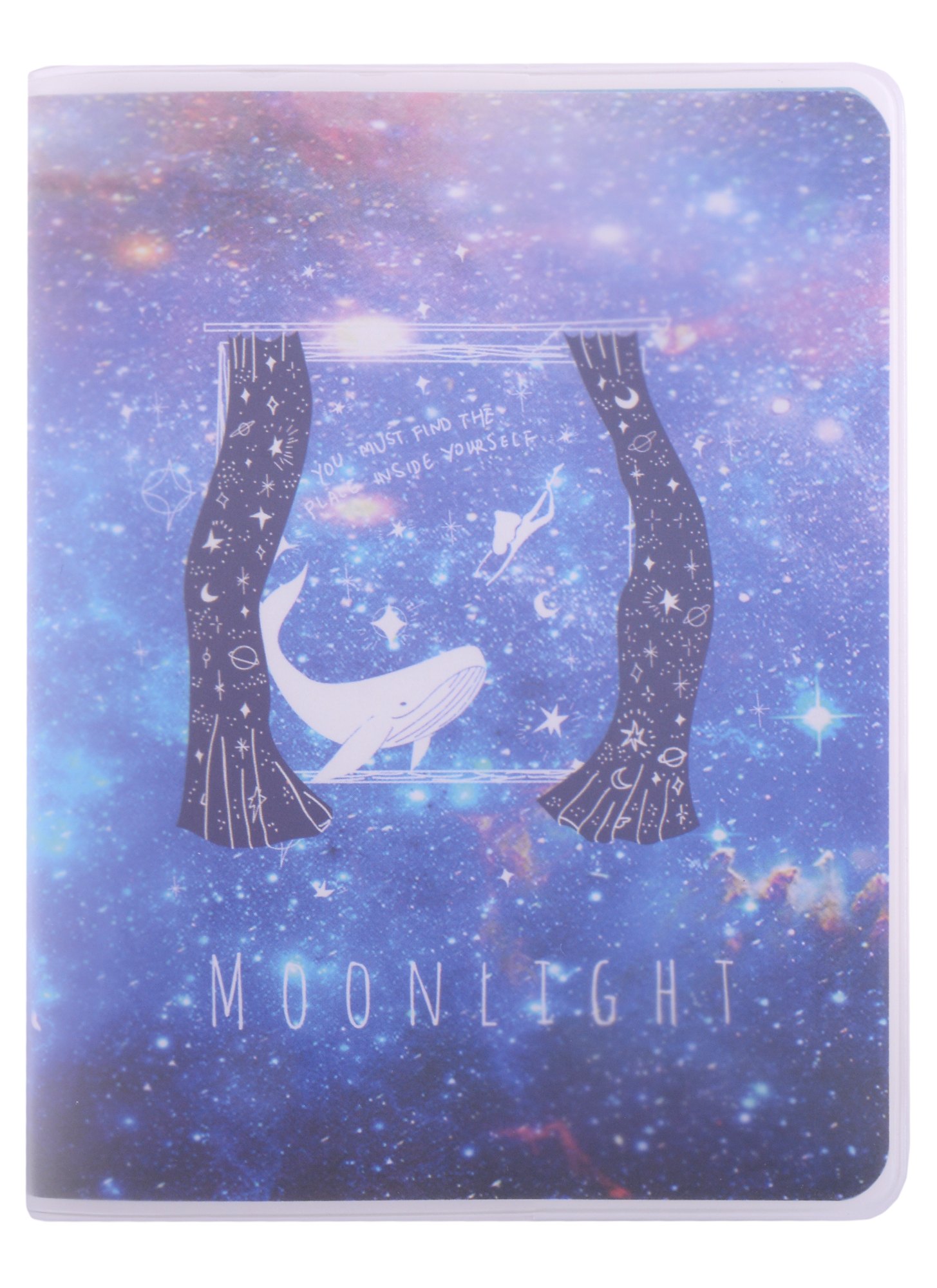 

Записная книжка А6 80л лин. "Moonlignt" в ПВХ-обложке, тонир.внутр.блок, ассорти