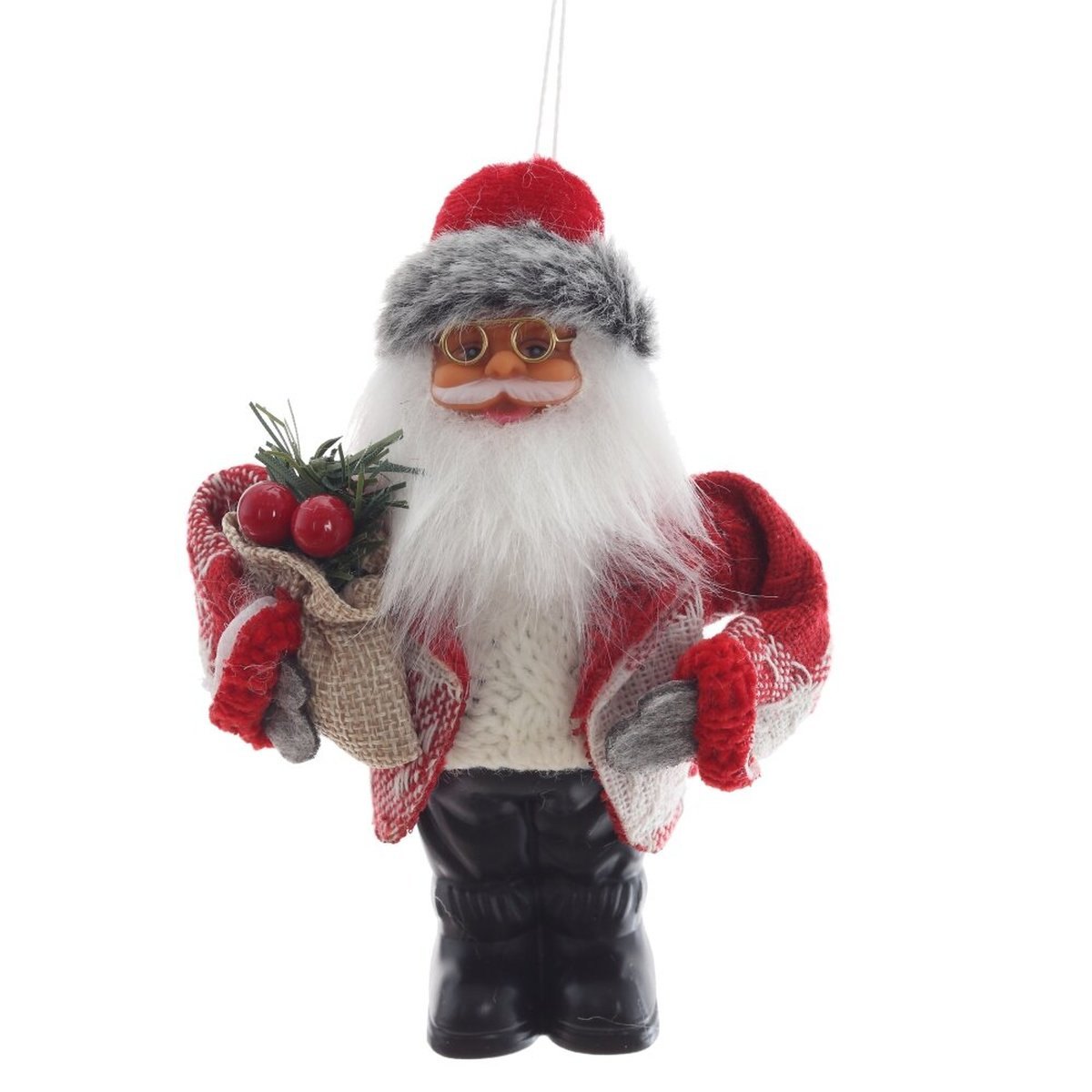 Дед Мороз подвесной красный 10х3х13 821852 519₽