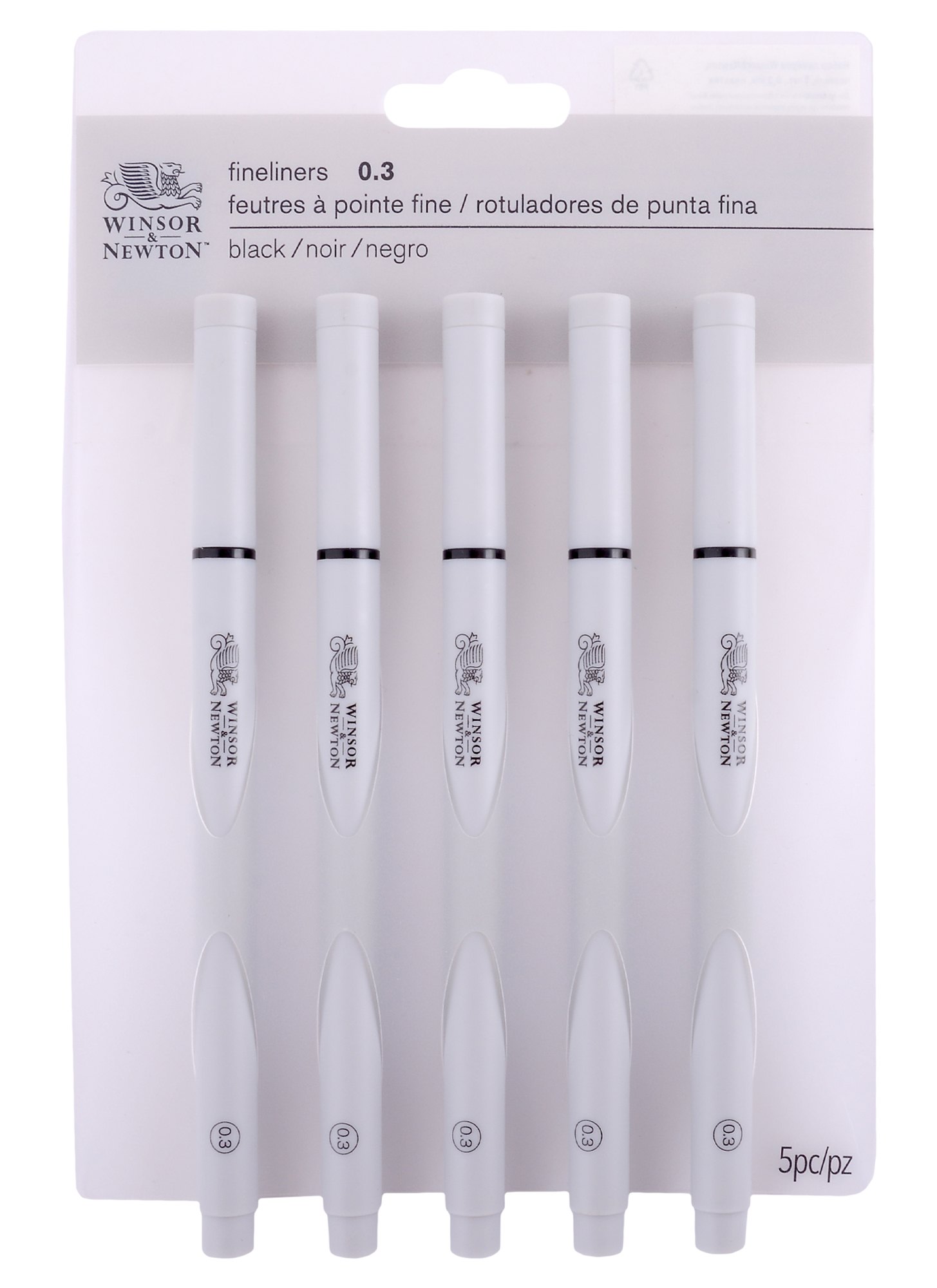

Ручки капиллярные-линеры 5шт 0,3мм, пласт.кор., Winsor&Newton