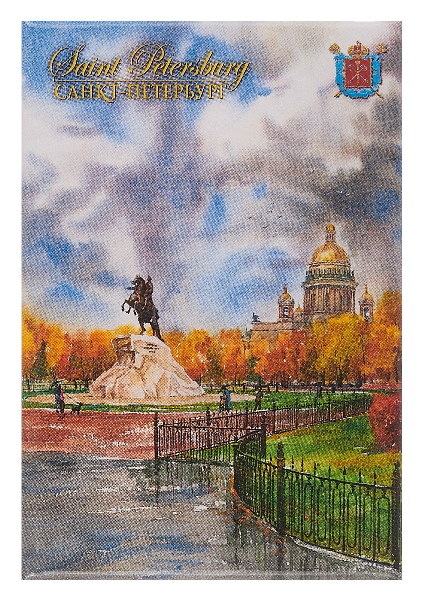 

Магнит металл Акварель. Медный всадник [093]
