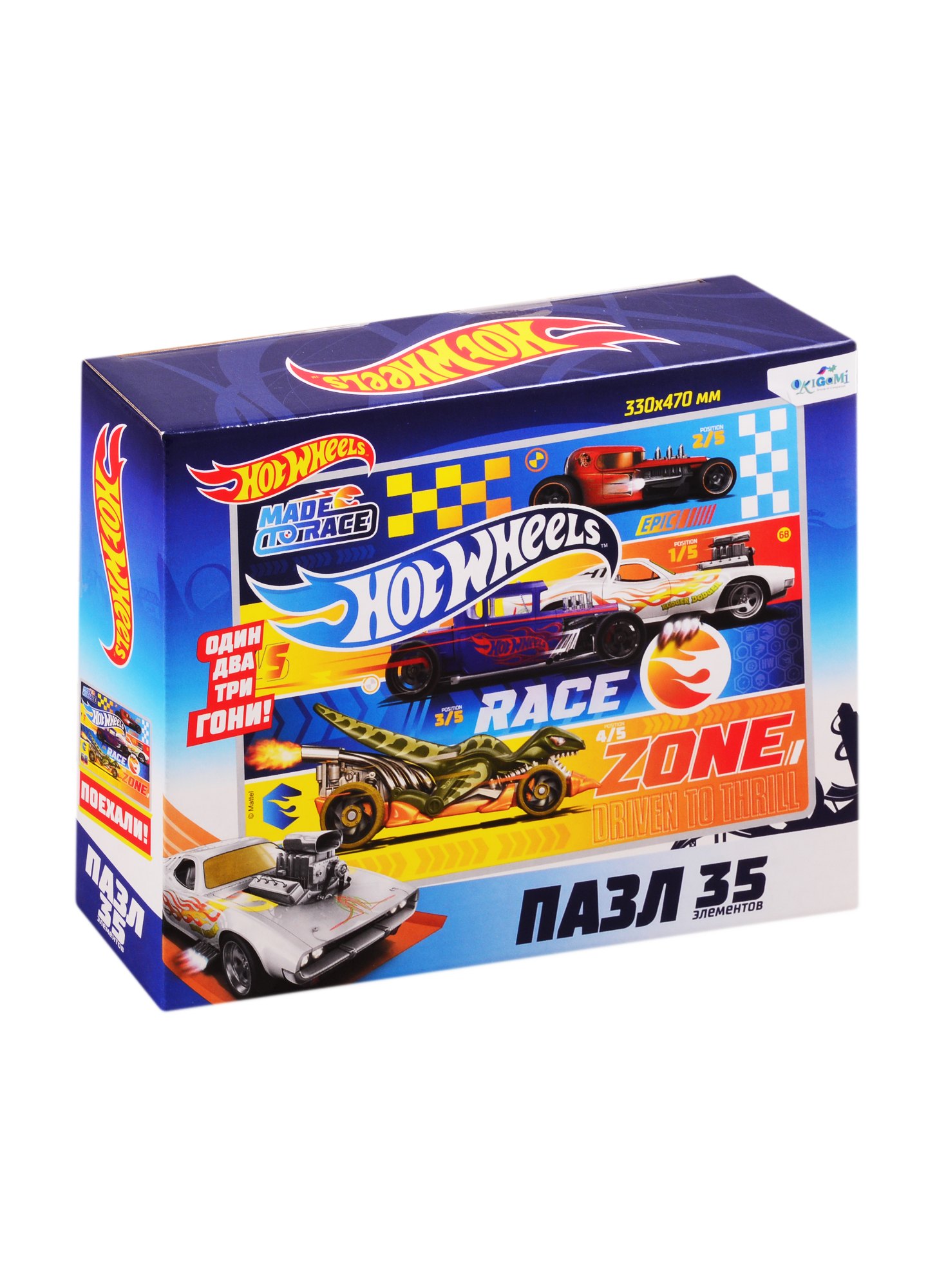 

Пазл 35 эл. Гигант. Hot Wheels. Гонка