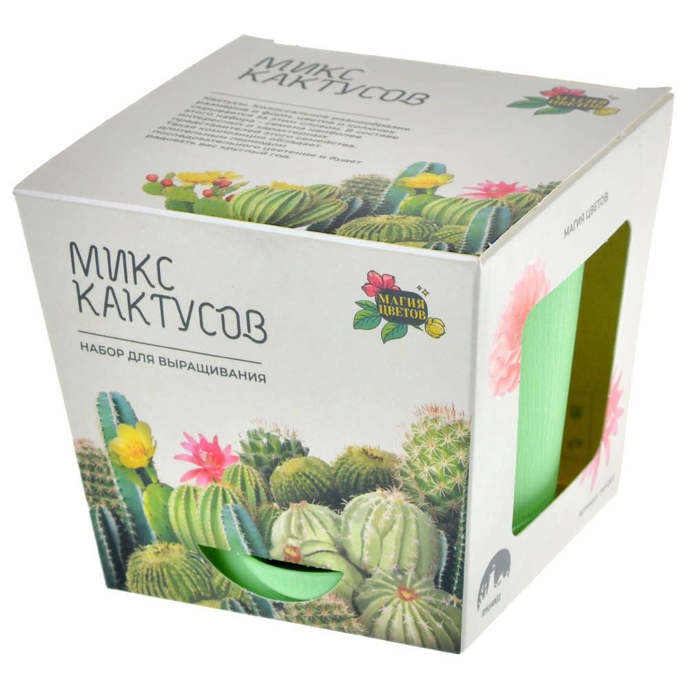 

Набор д/выращивания растений Магия цветов, Кактусы микс (mf-003)