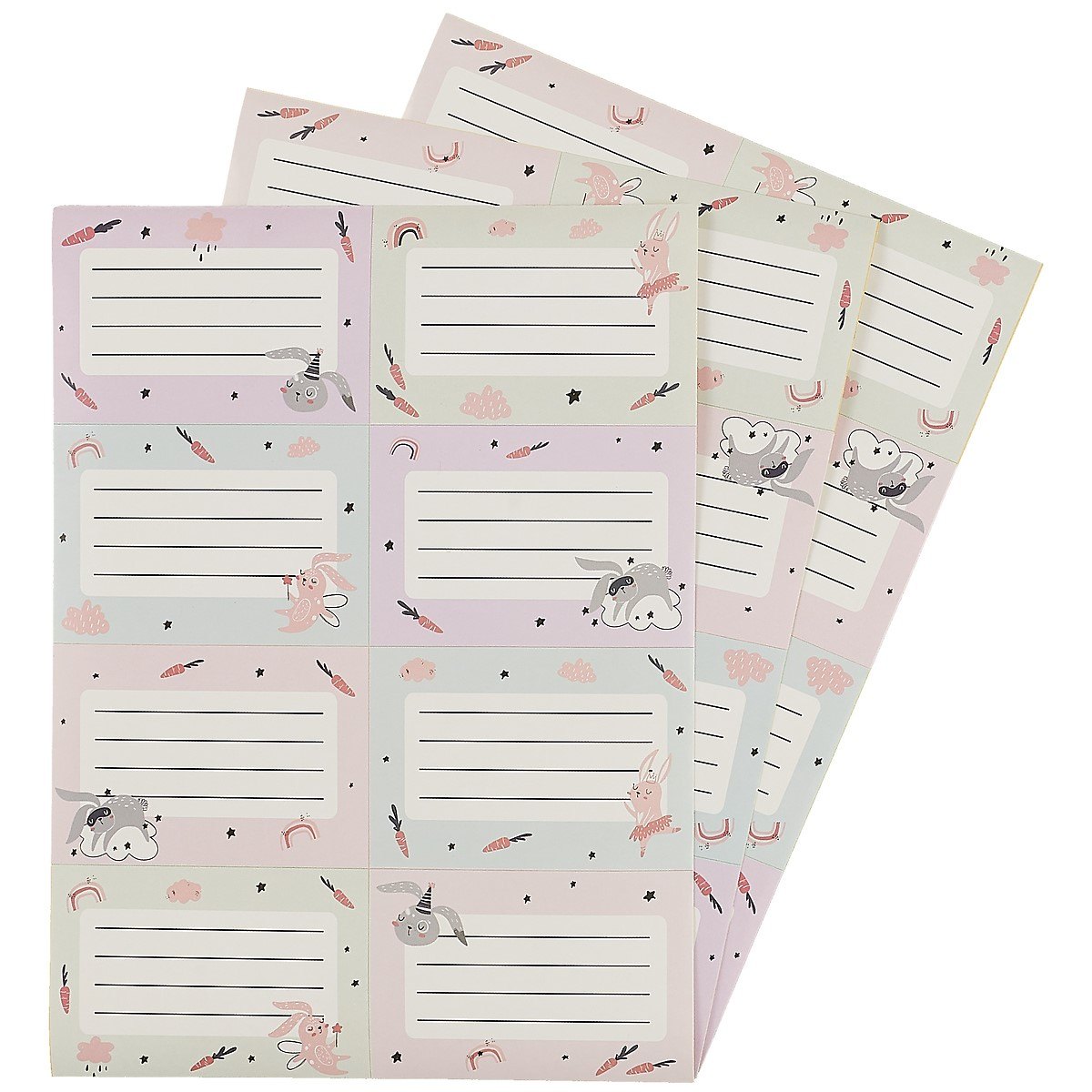 Наклейки для тетрадей 24шт quotBunney quot 115₽