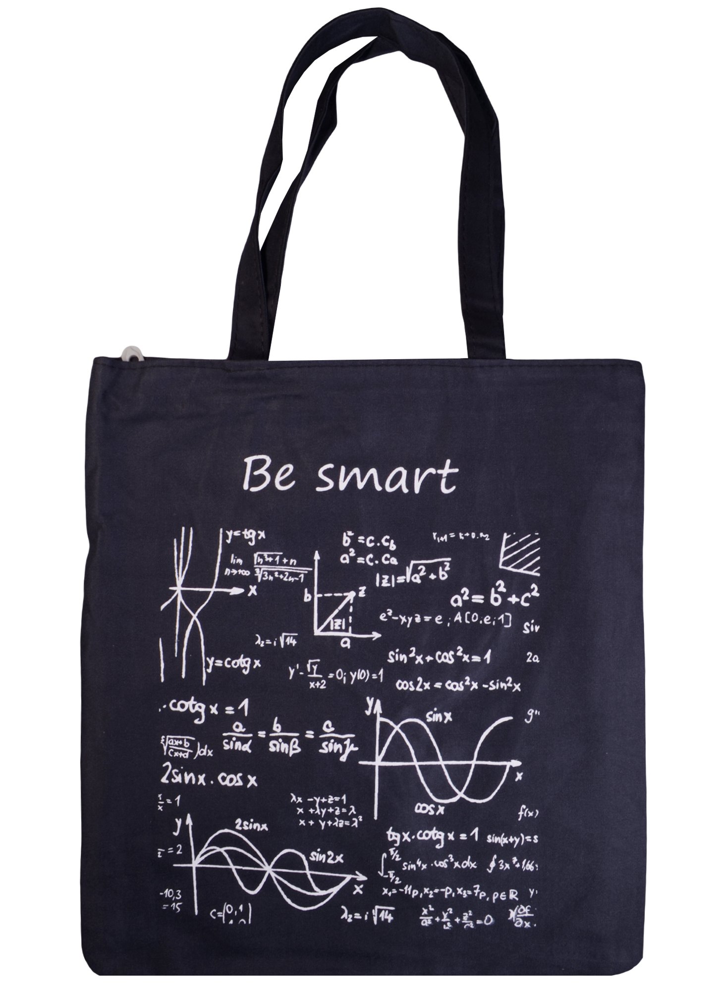 

Сумка-шоппер на молнии Формулы Be smart черная, 37см.*38см.