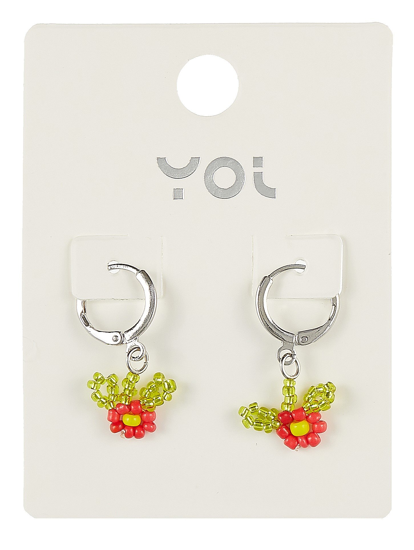 

Серьги из бисера Yoi, "Цветочки", 2,5 см