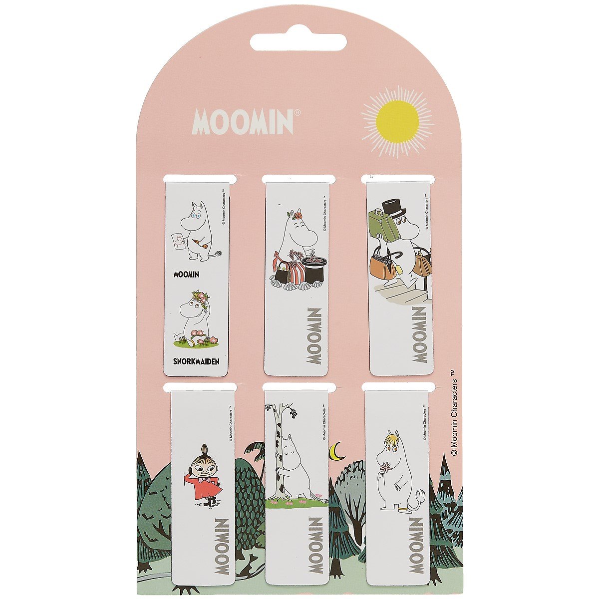 

Магнитные закладки MOOMIN Муми семейство и друзья (6шт)