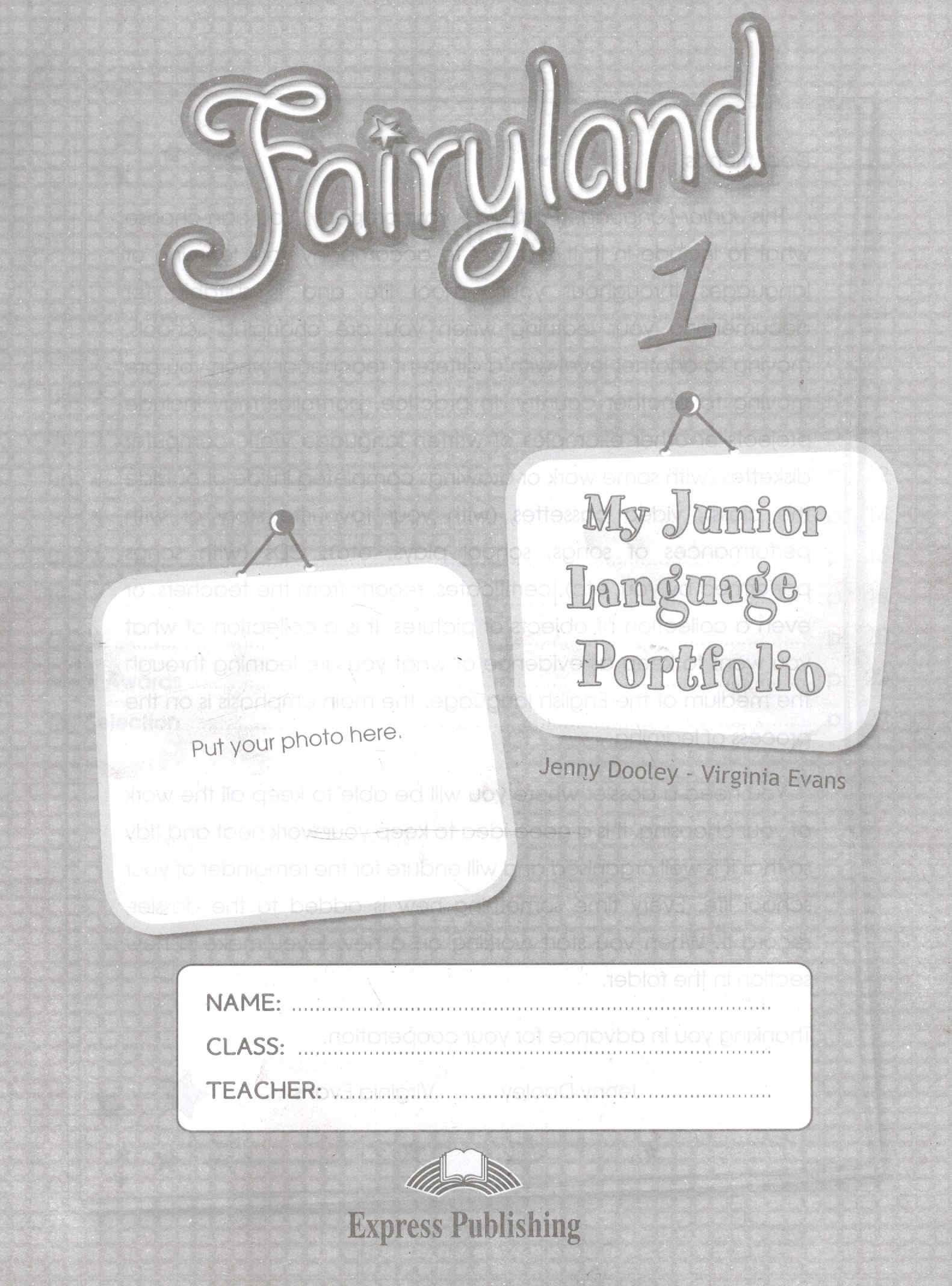 

Fairyland 1. My Language Portfolio