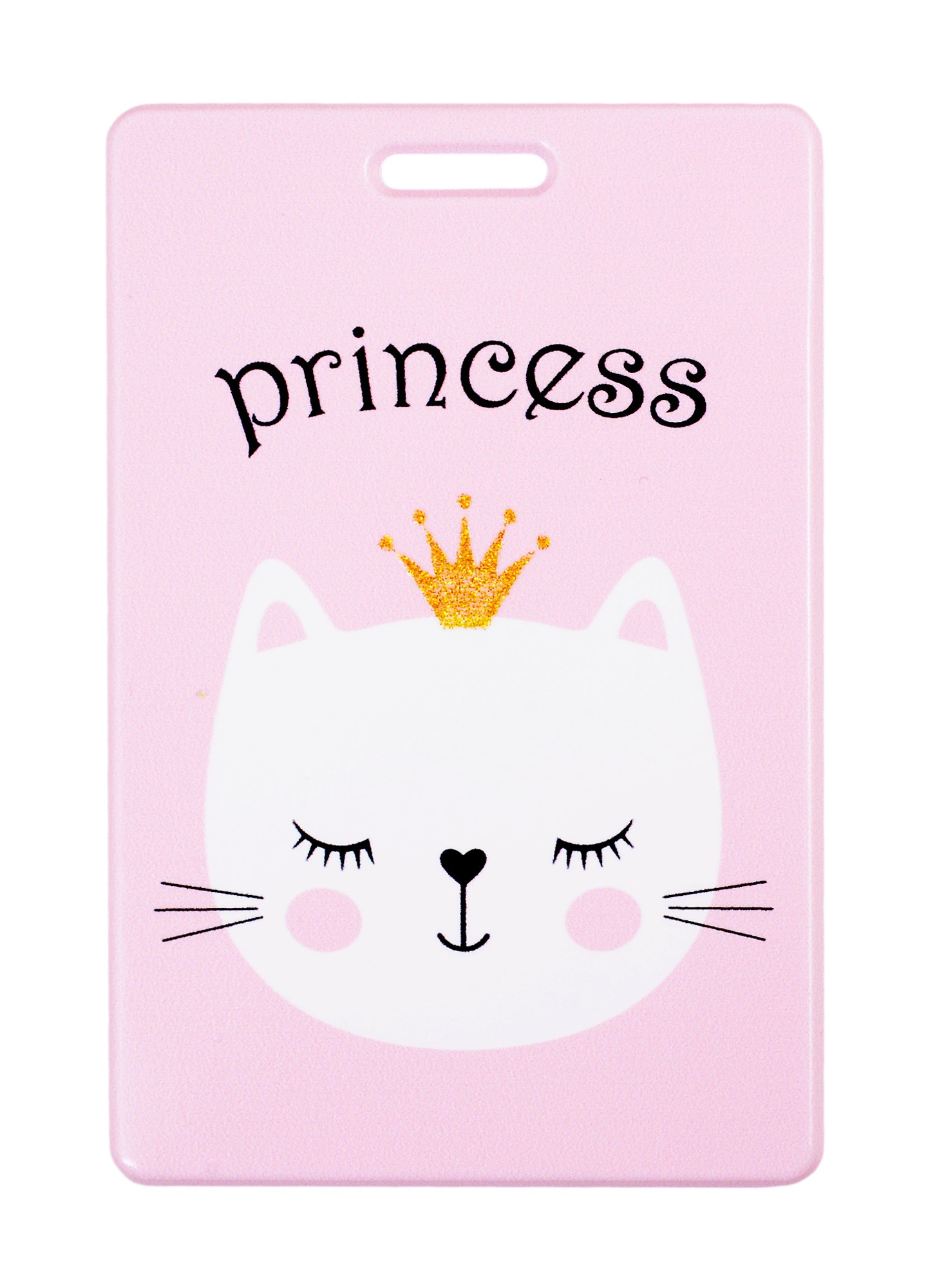 

Чехол для карточек Princess (кошечка в короне) (глиттер) (ДГ2020-254)