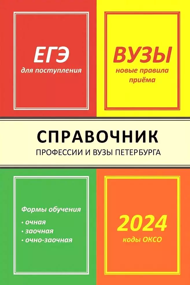 Справочник Профессии и вузы Петербурга 2024