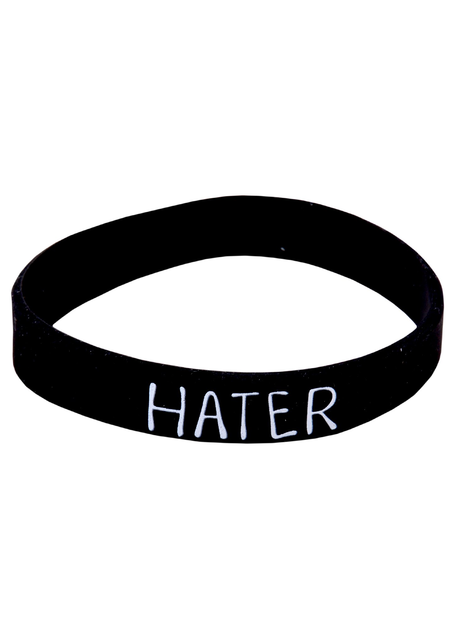 

Браслет Hater (черный) (силикон) (20,2 см)