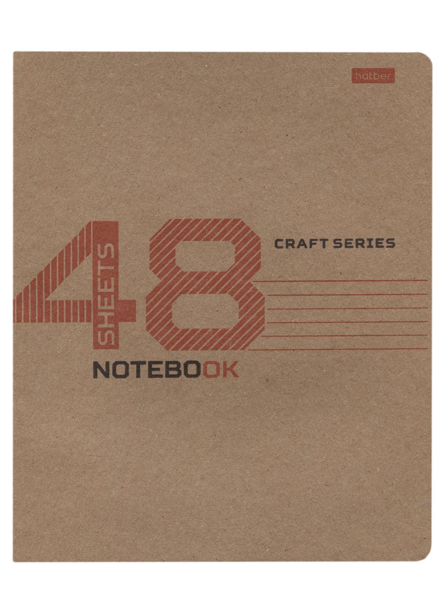 

Тетрадь в клетку Hatber, Craft, 48 листов, в ассортименте
