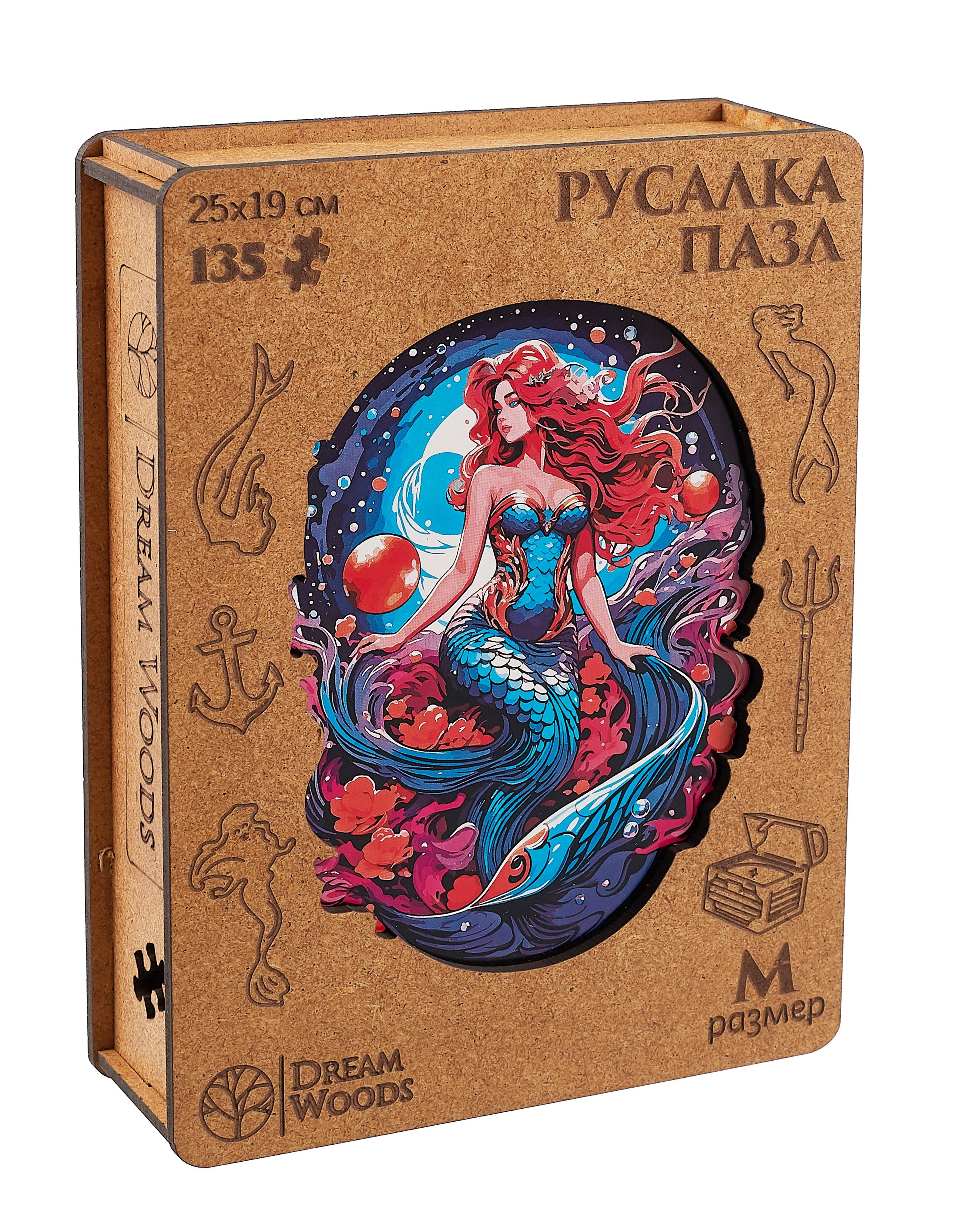

Пазл фигурный "Русалка" 135 деталей
