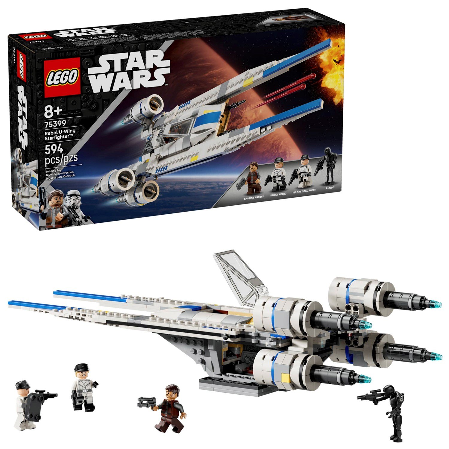 75399 Конструктор детский LEGO Star Wars Истребитель U-Wing 594 деталей возраст 8 11119₽