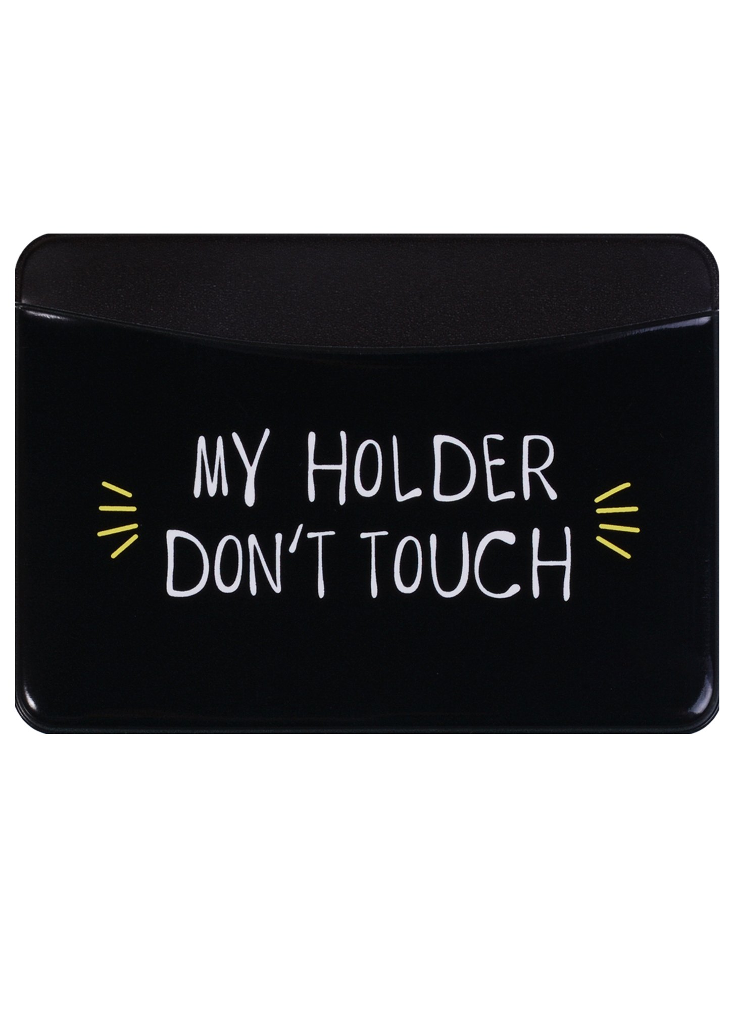 

Чехол для карточек горизонтальный My holder Don’t touch (черный) (ДКГ2018-06)