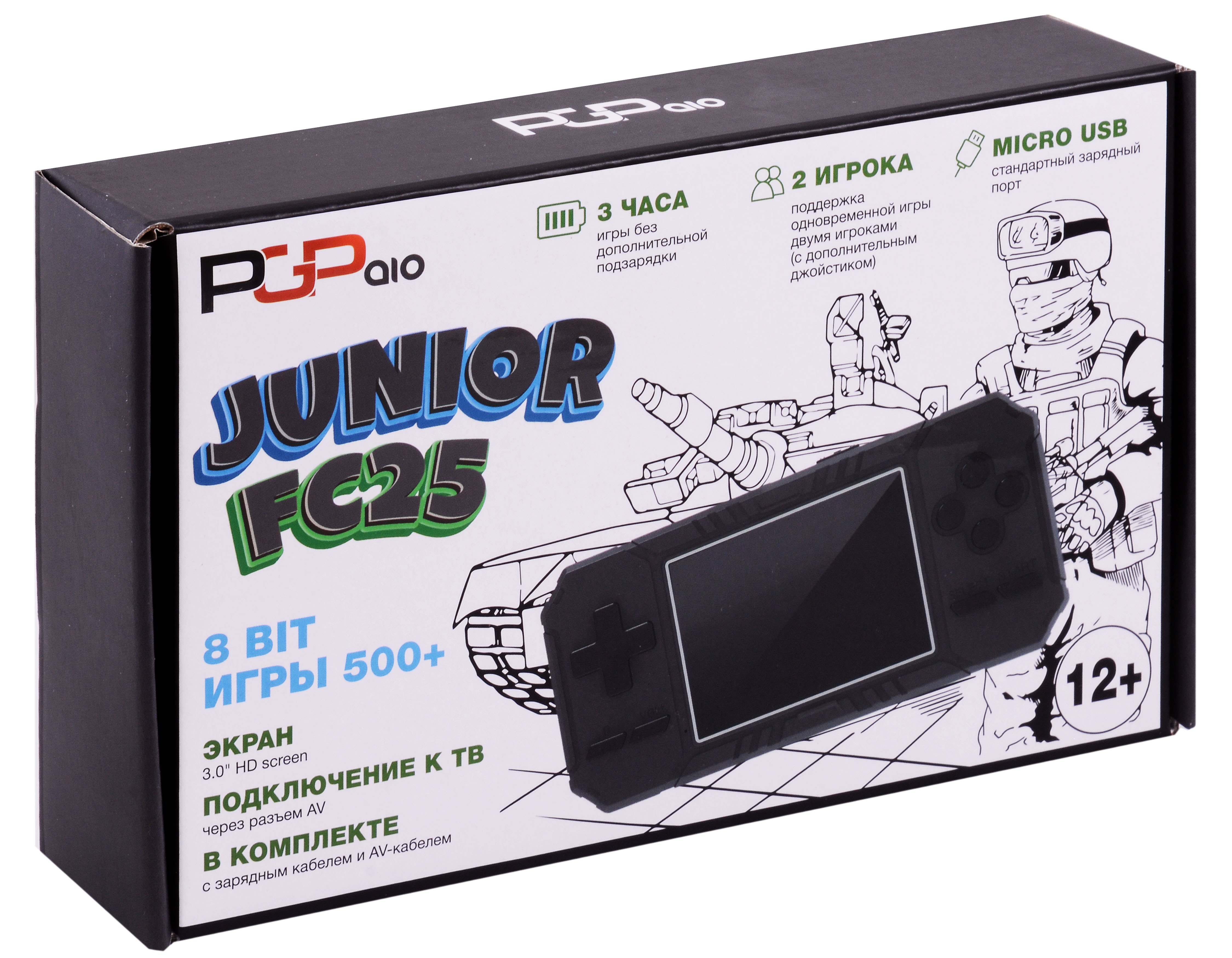

Игровая приставка PGP AIO Junior FC25 (черная, модель FC25a)