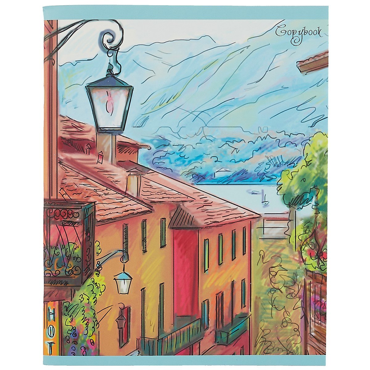 

Тетрадь в клетку Unnika, "Акварельный город", 96 листов, в ассортименте