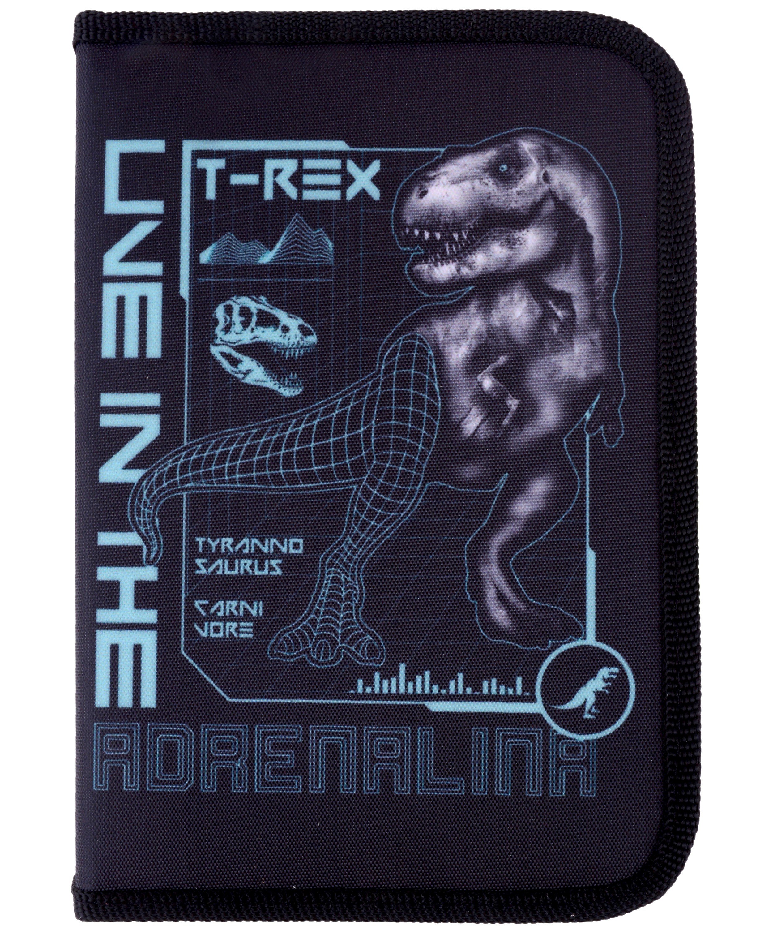 

Пенал 1отд. "T-Rex" 20*13см, молния, откидн.планка, инд.уп.
