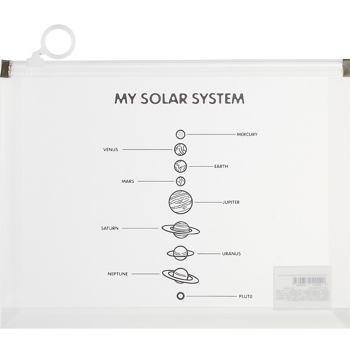 

Папка на молнии с расширением "My solar system", A5