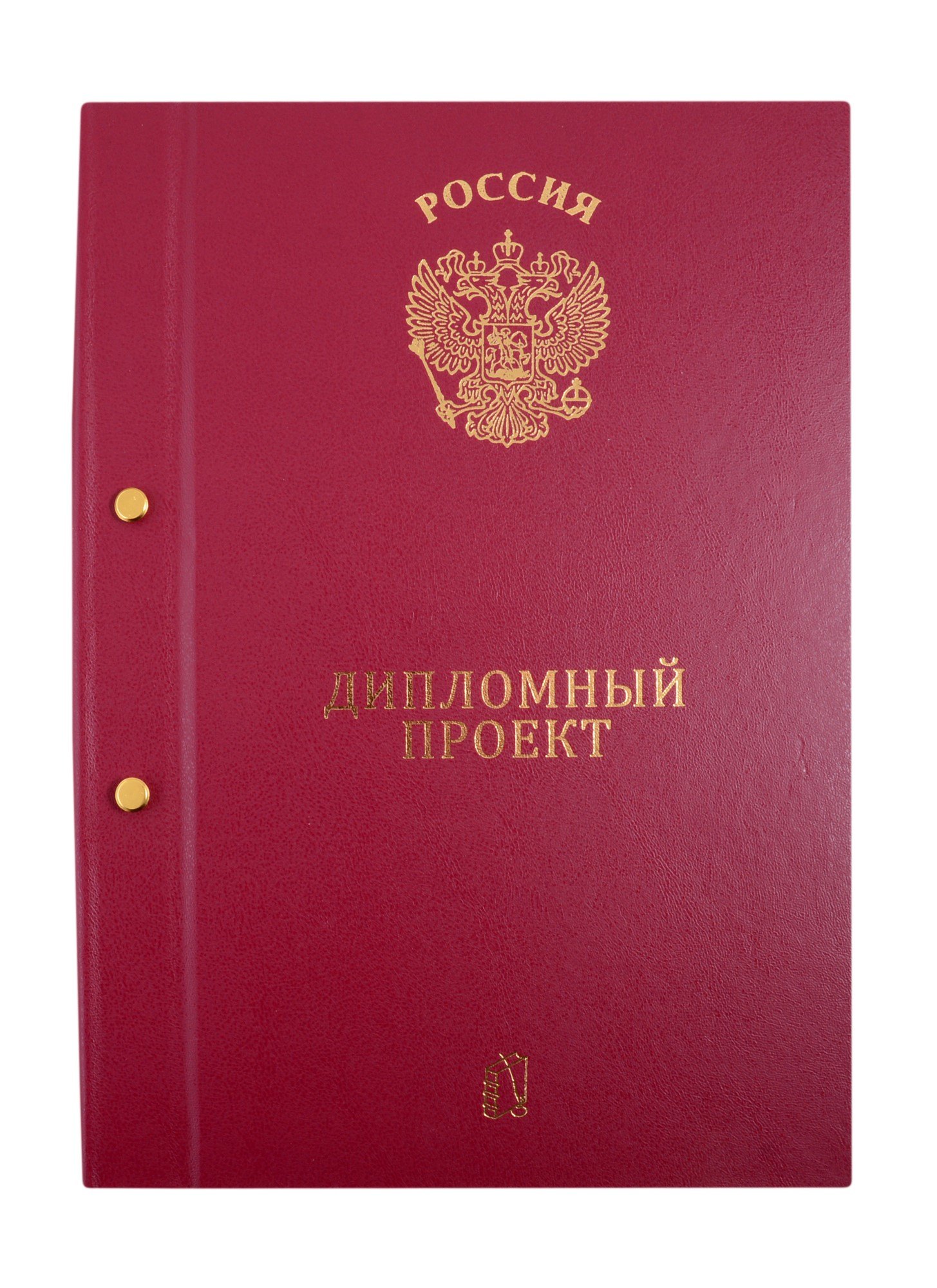 

Папка "Дипломный проект", 2 отверстия, бордо