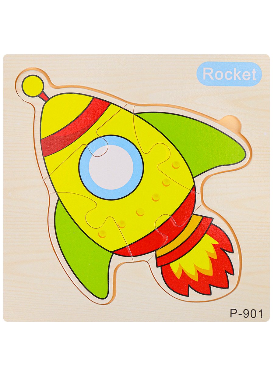 Деревянная пазл-рамка фигурная 145х145см quotРАКЕТА quot АртAN02640 99₽