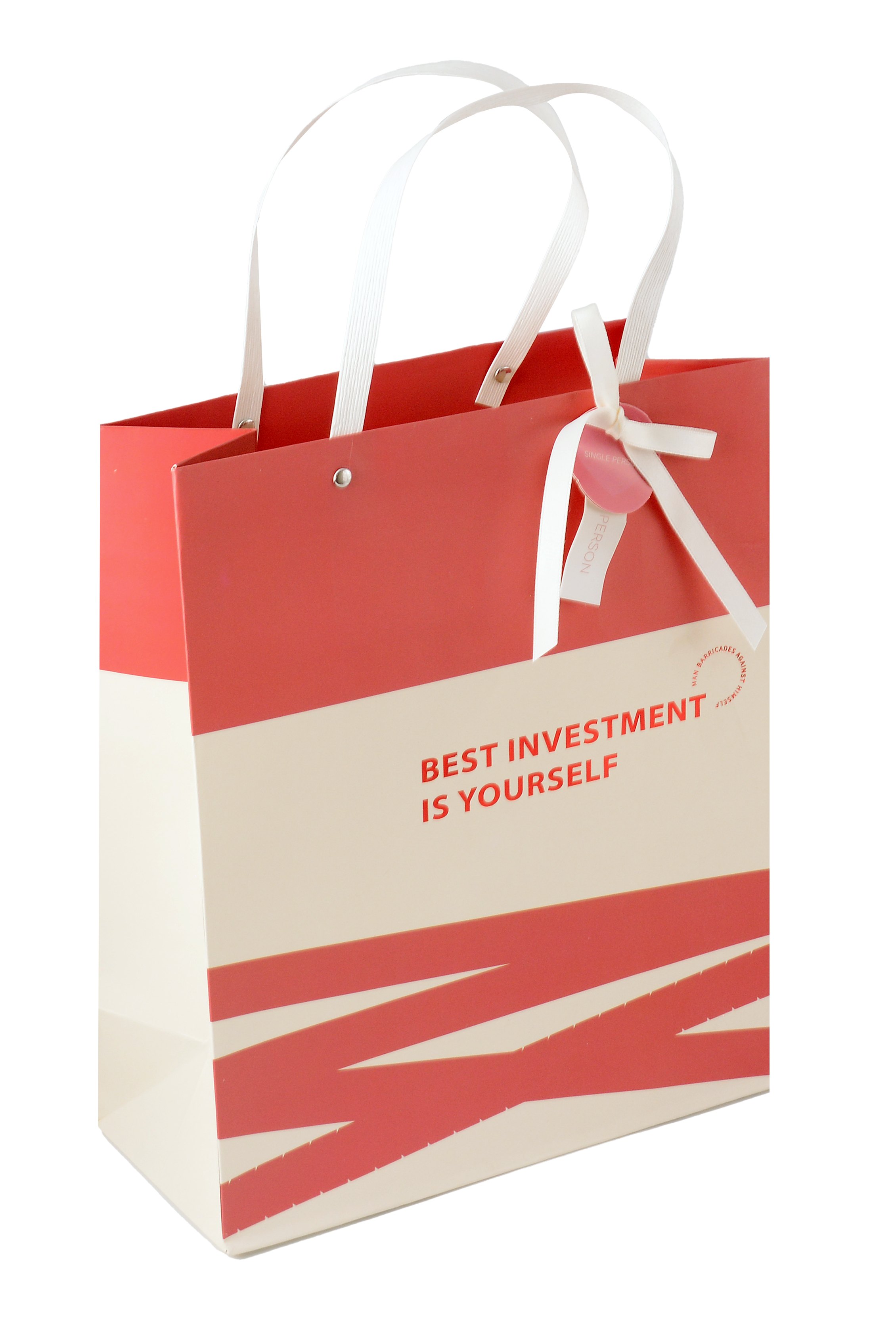 

Пакет А4 32*26*12.5 "Best investment in yourself" нейтр., бум.мат.ламинат