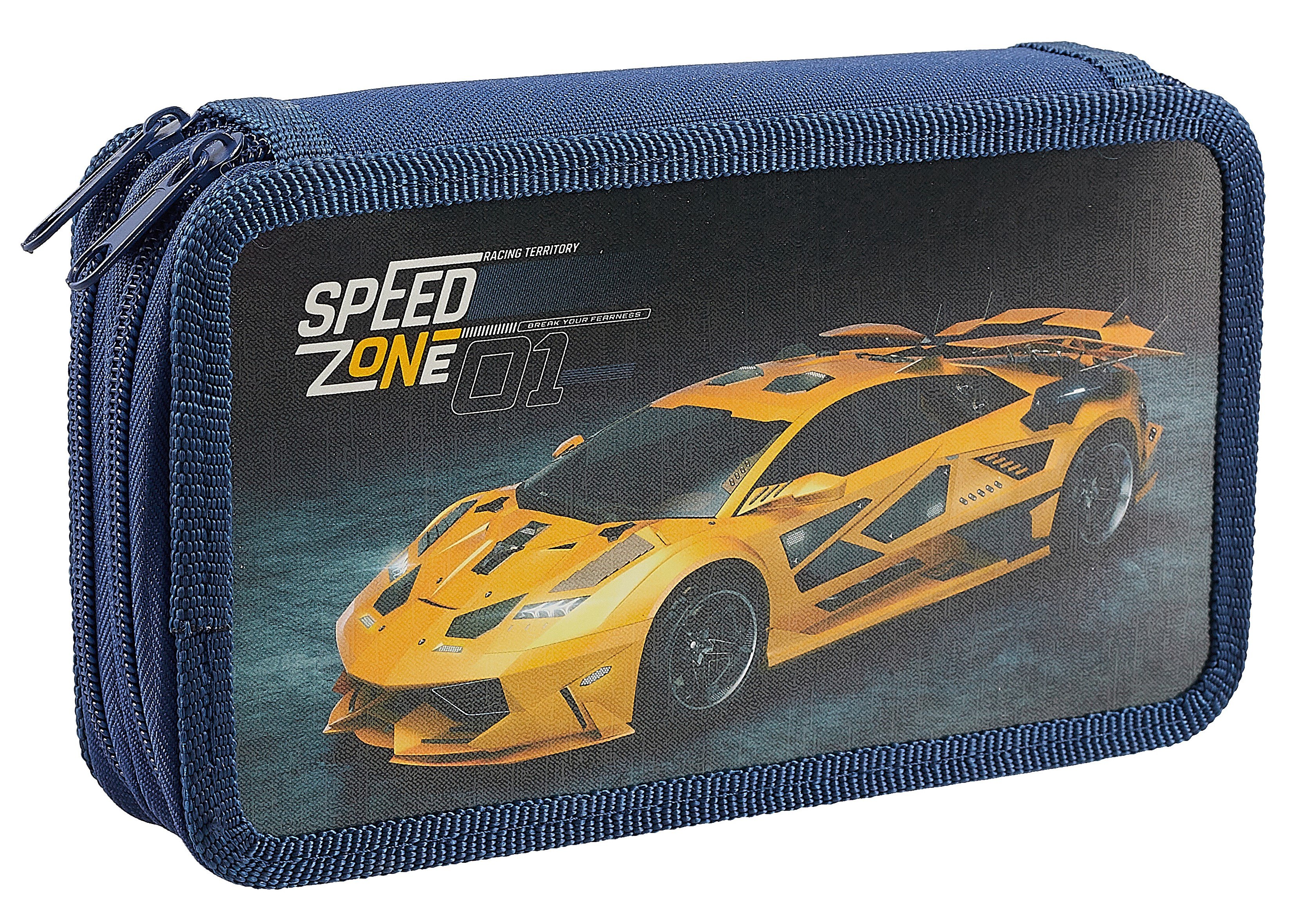 

Пенал 2отд. "Speed zone" 19*11, молния, ламинат
