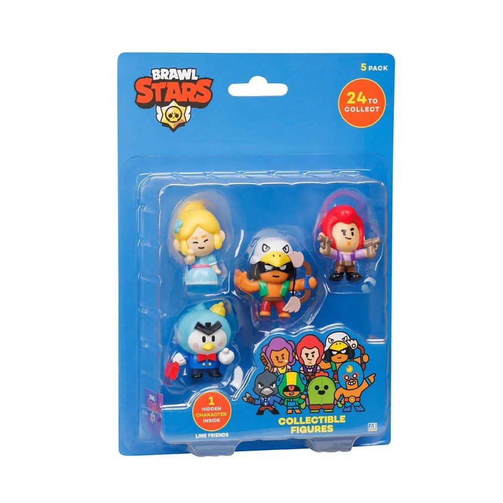 

Коллекционная фигурка Brawl Stars, Пайпер, Мистер Пи, Кольт, Бо и Кроу, (5см), (BRW2040B)