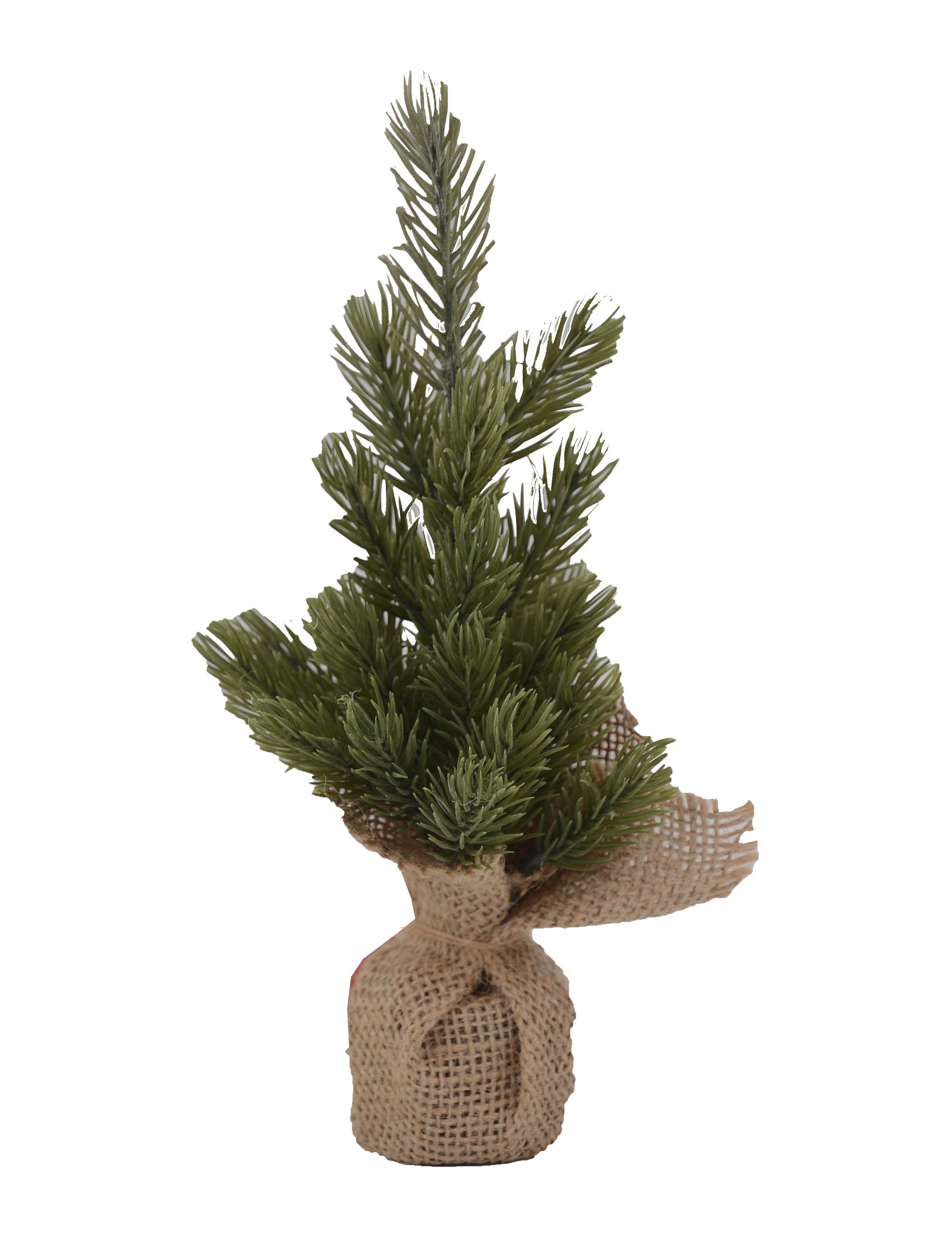 Ёлочка настольная Зеленая красавица в мешочке ПЭТ дерево текстиль 10х20 95193 879₽