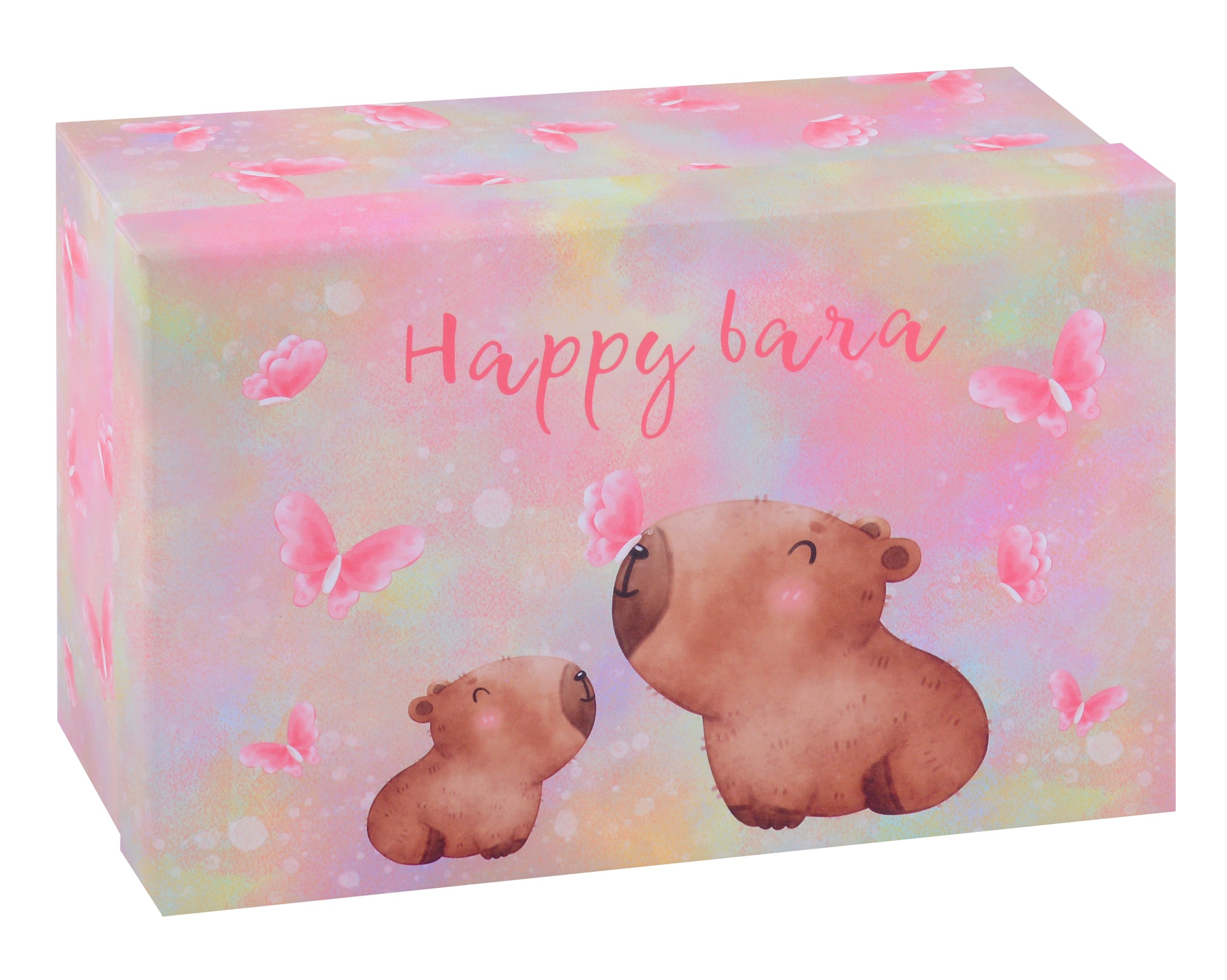 

Коробка подарочная "Капибара с цветочком", 21*14*9 см