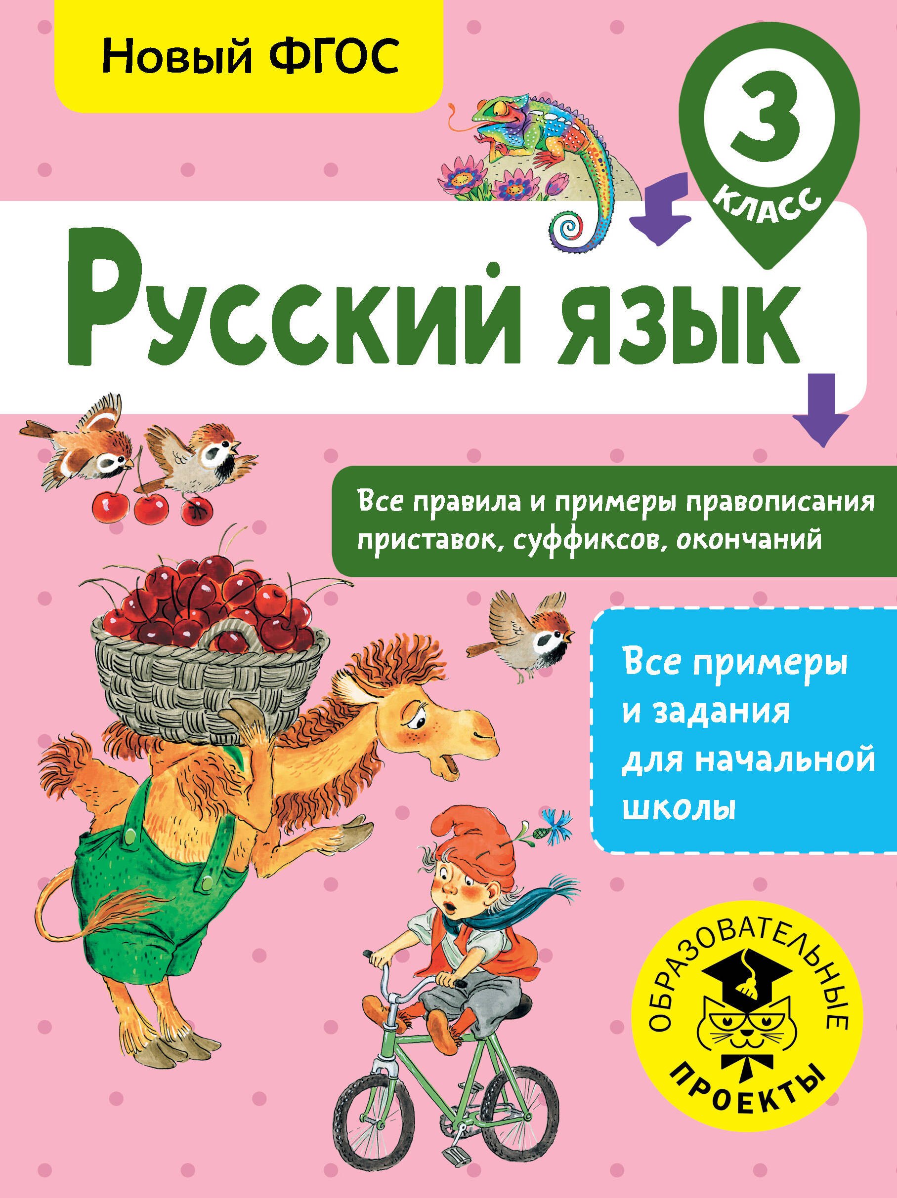 

Русский язык. Все правила и примеры правописания приставок, суффиксов, окончаний. 3 класс