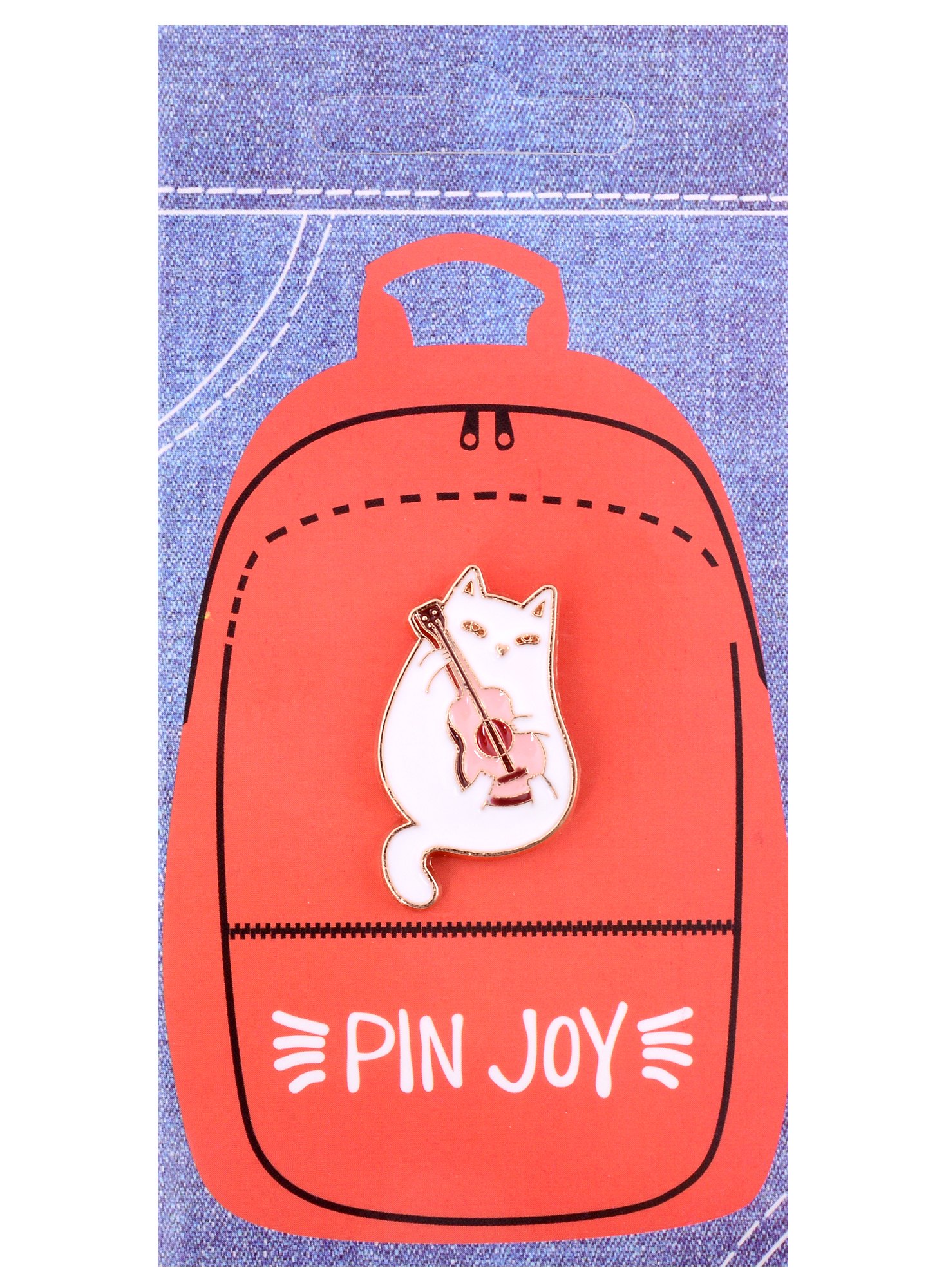

Значок Pin Joy Котик с гитарой (металл) (12-08599-925)