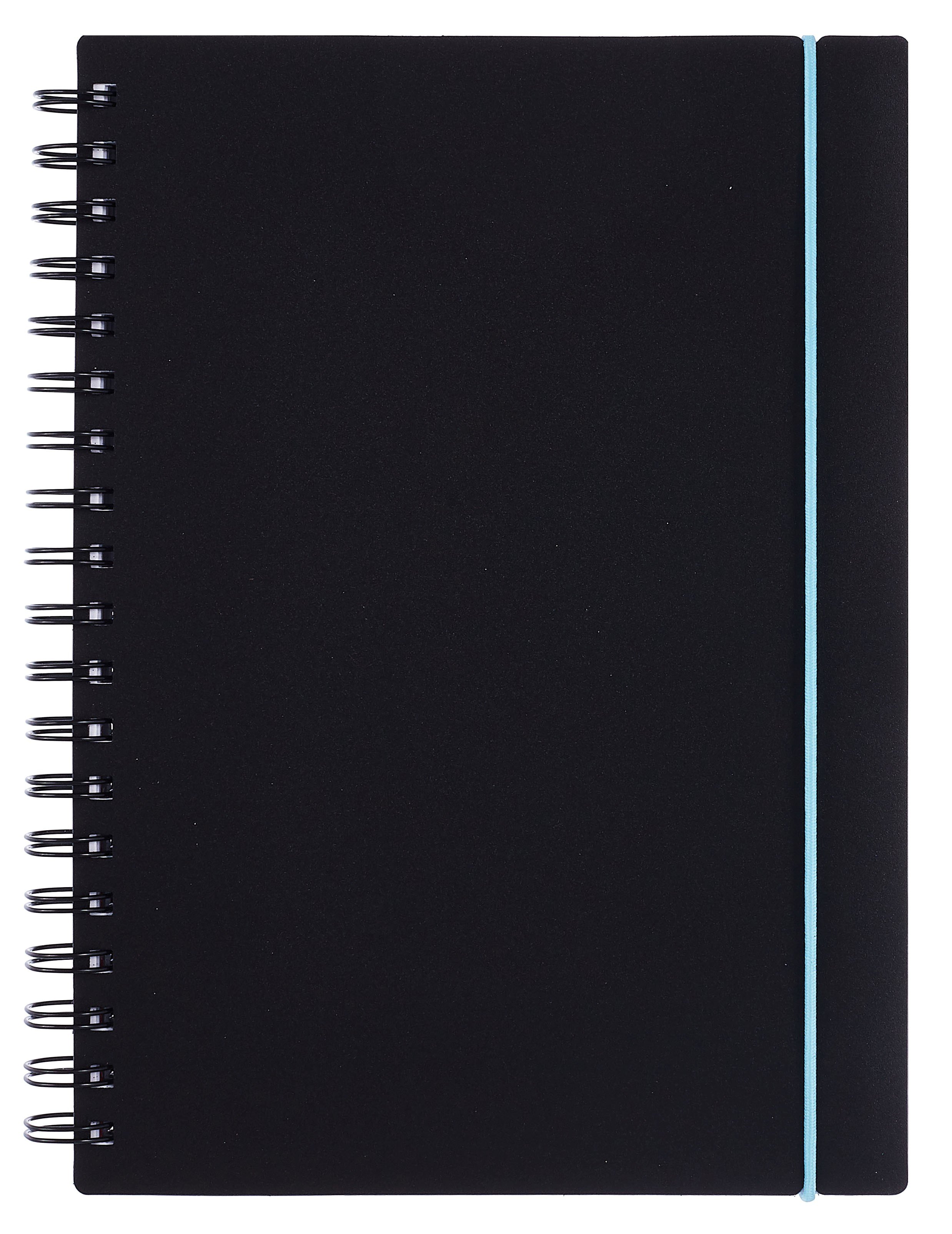 

Тетрадь А4- 120л кл. "Favorite Black. No 3" пласт.обл., спираль, разделители, резинка