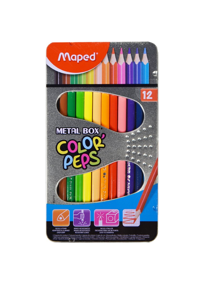

Карандаши цветные Maped, ColorPeps, 12 цветов