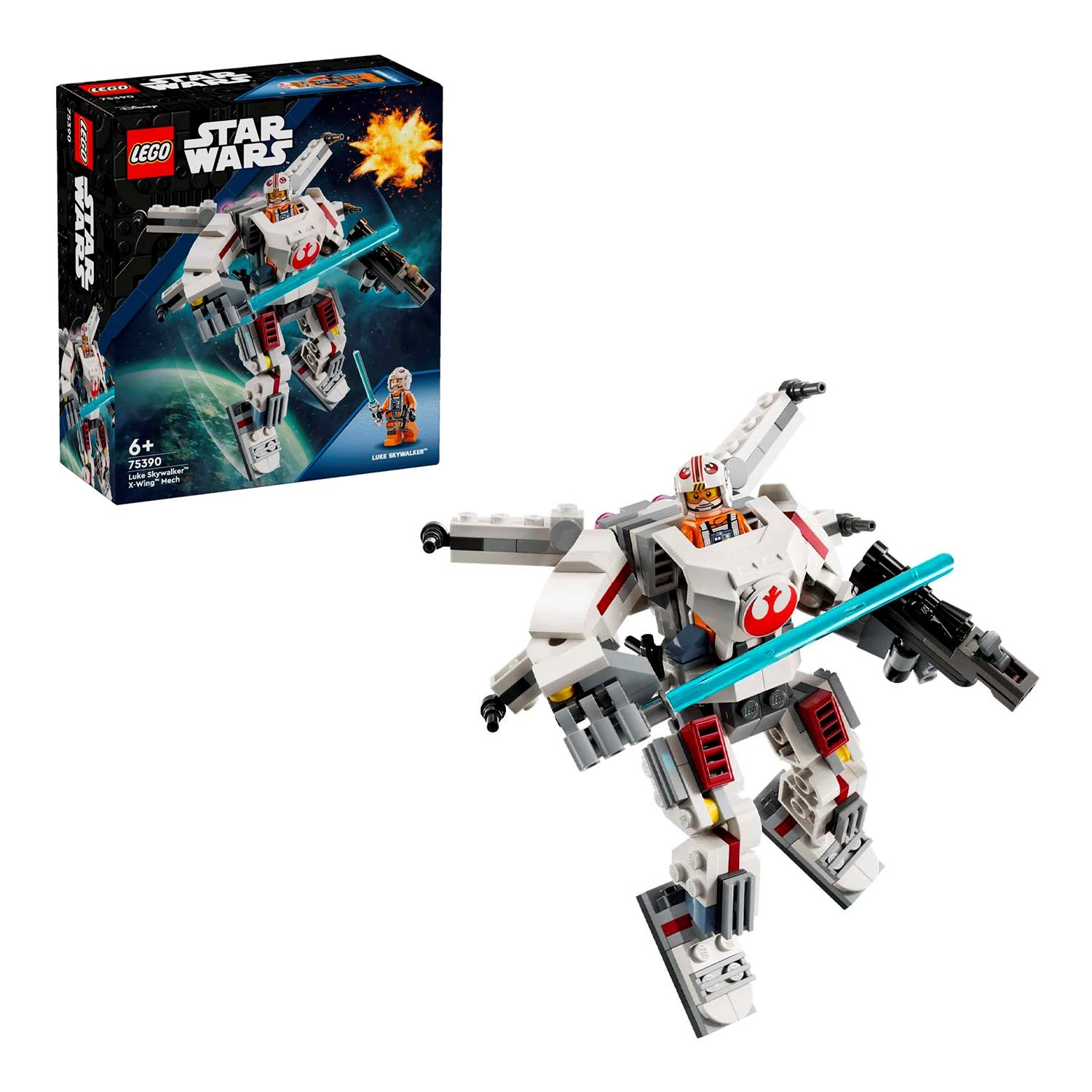 75390 Конструктор детский LEGO Star Wars Боевой робот Люка Скайуокера X-Wing 195 деталей возраст 6 2449₽