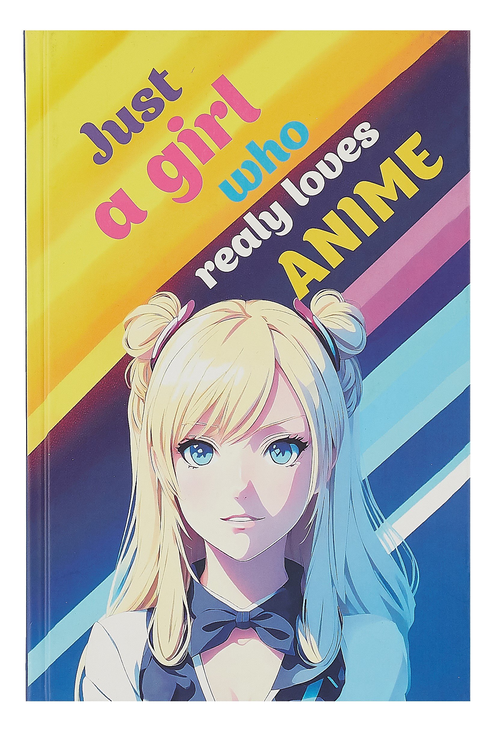 

Скетчбук 138*212 48л "Just A Girl Who Loves Anime (светлый)" 160г/м2, тв.обложка